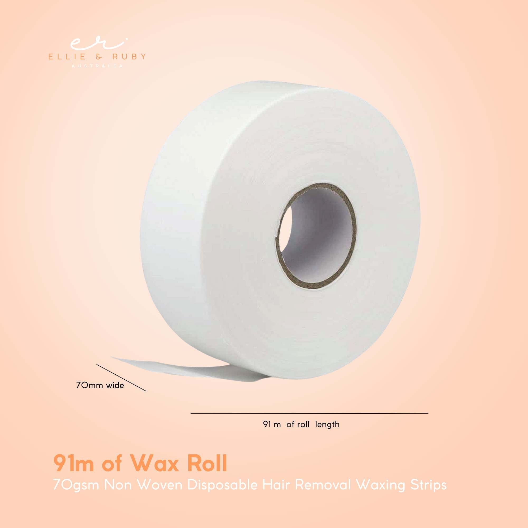 100 Yards 91m Wax Roll - 70gsm Non Woven Disposable Hair Removal Waxing Strips