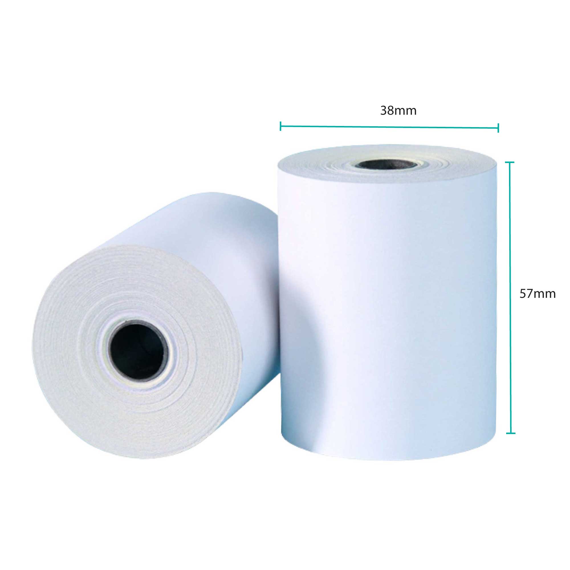 200x Thermal Paper Rolls 57x38mm - 9.5m Register EFTPOS POS Receipt Bulk