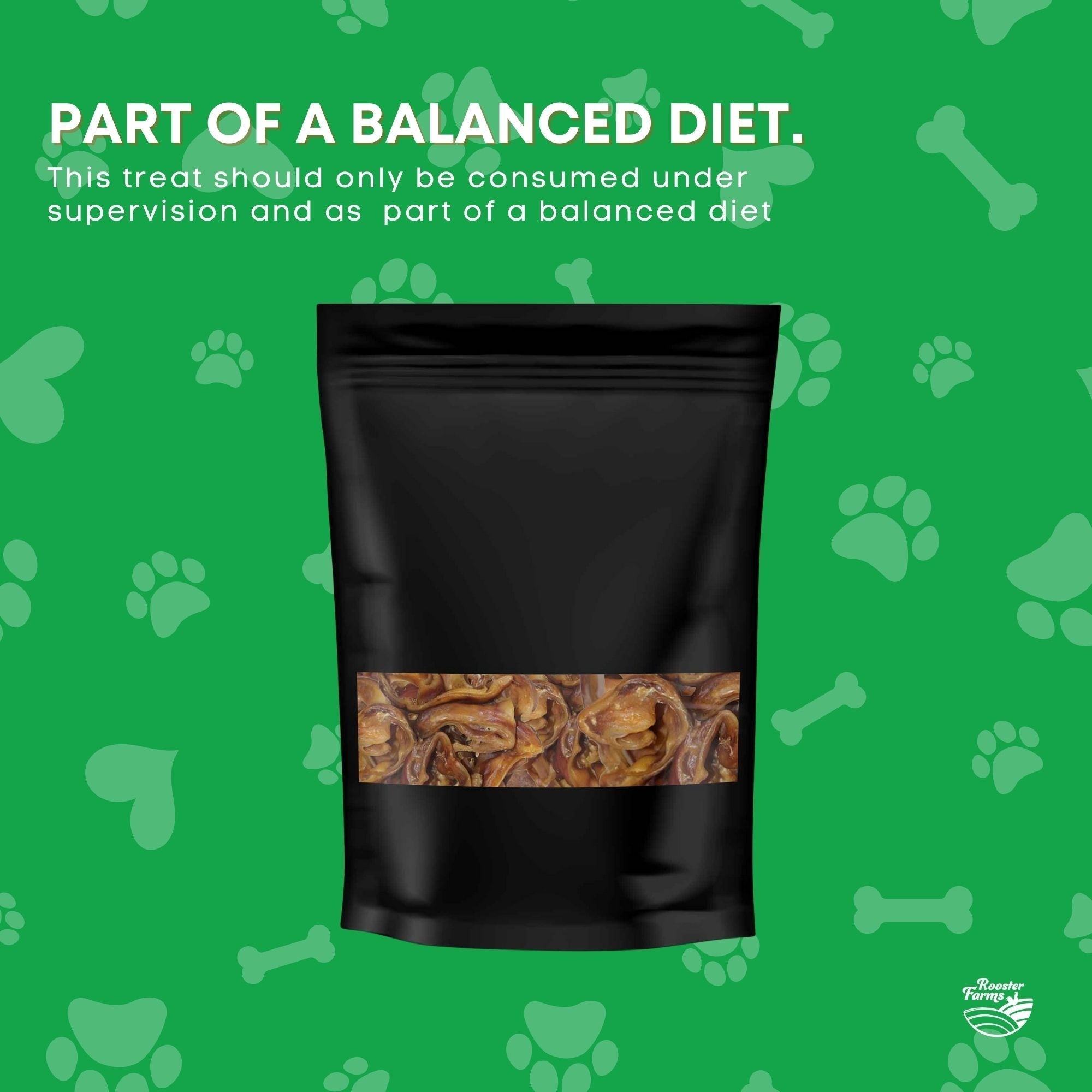 1Kg Dog Treat Pig Ear Strips - Dehydrated Australian Healthy Puppy Chew