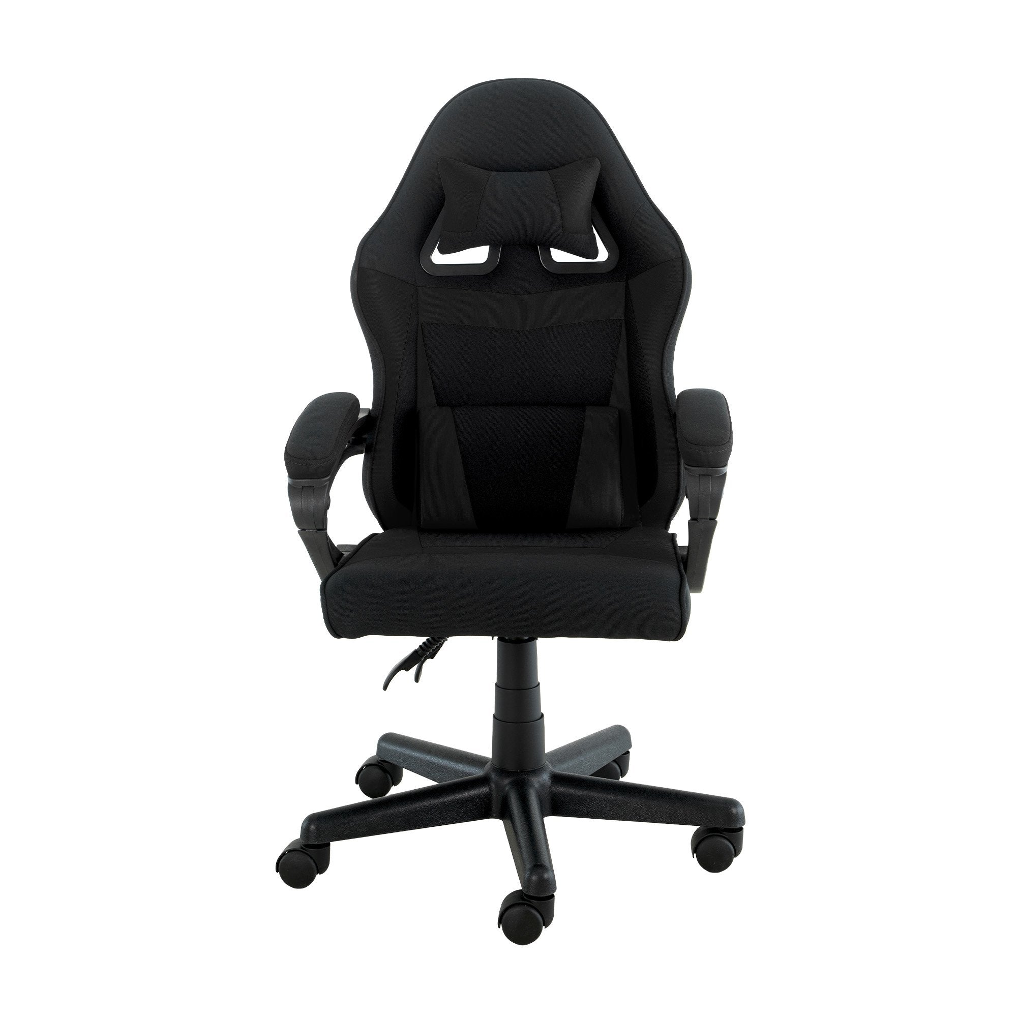 Sarantino Antre Kids Study Gaming Chair Black Adjustable Computer Desk Seat Racing Inspired-look With Adjustable Height, Ergonomic Back Support, Padded Armrests