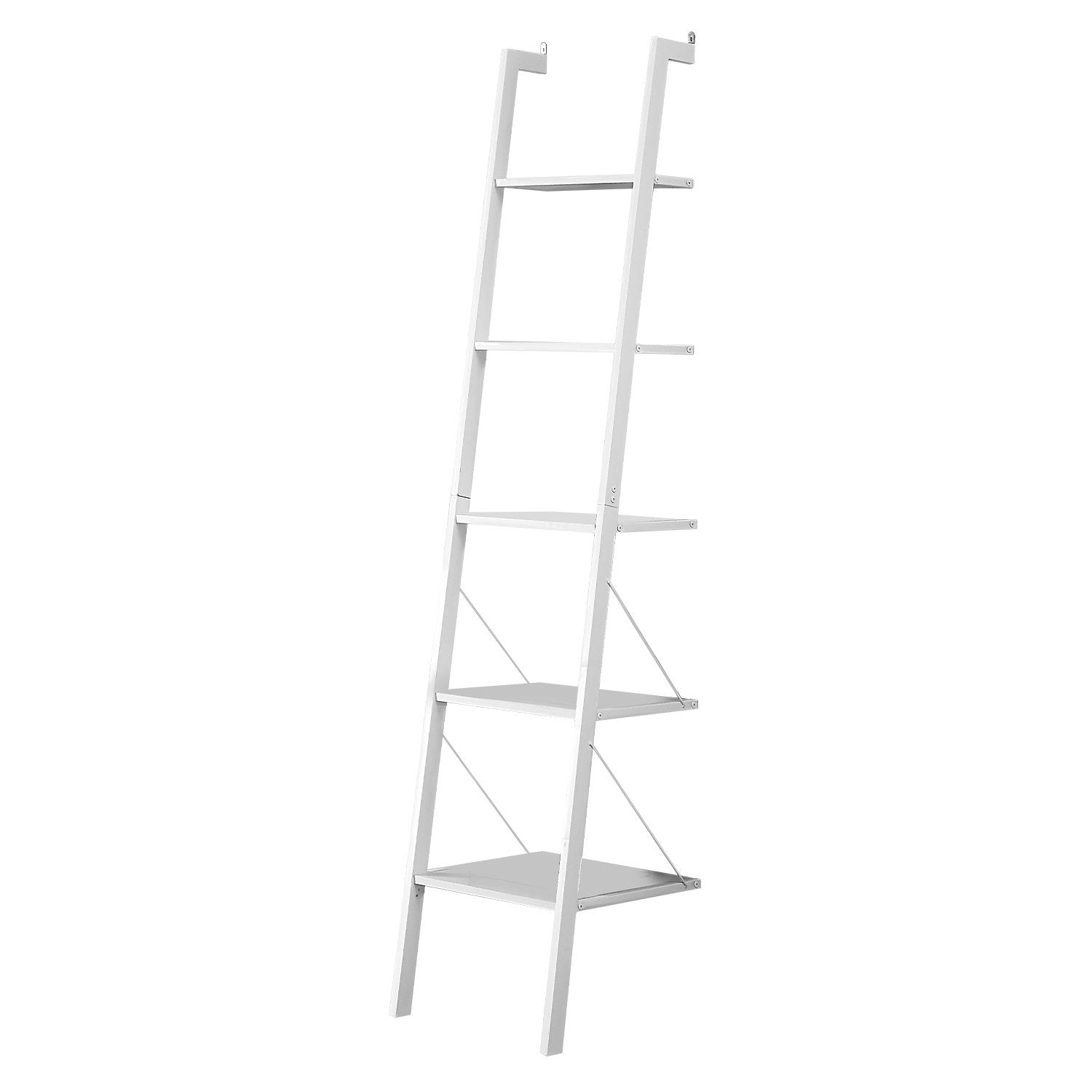 Sarantino Amelia 5-Tier Ladder Shelf in White