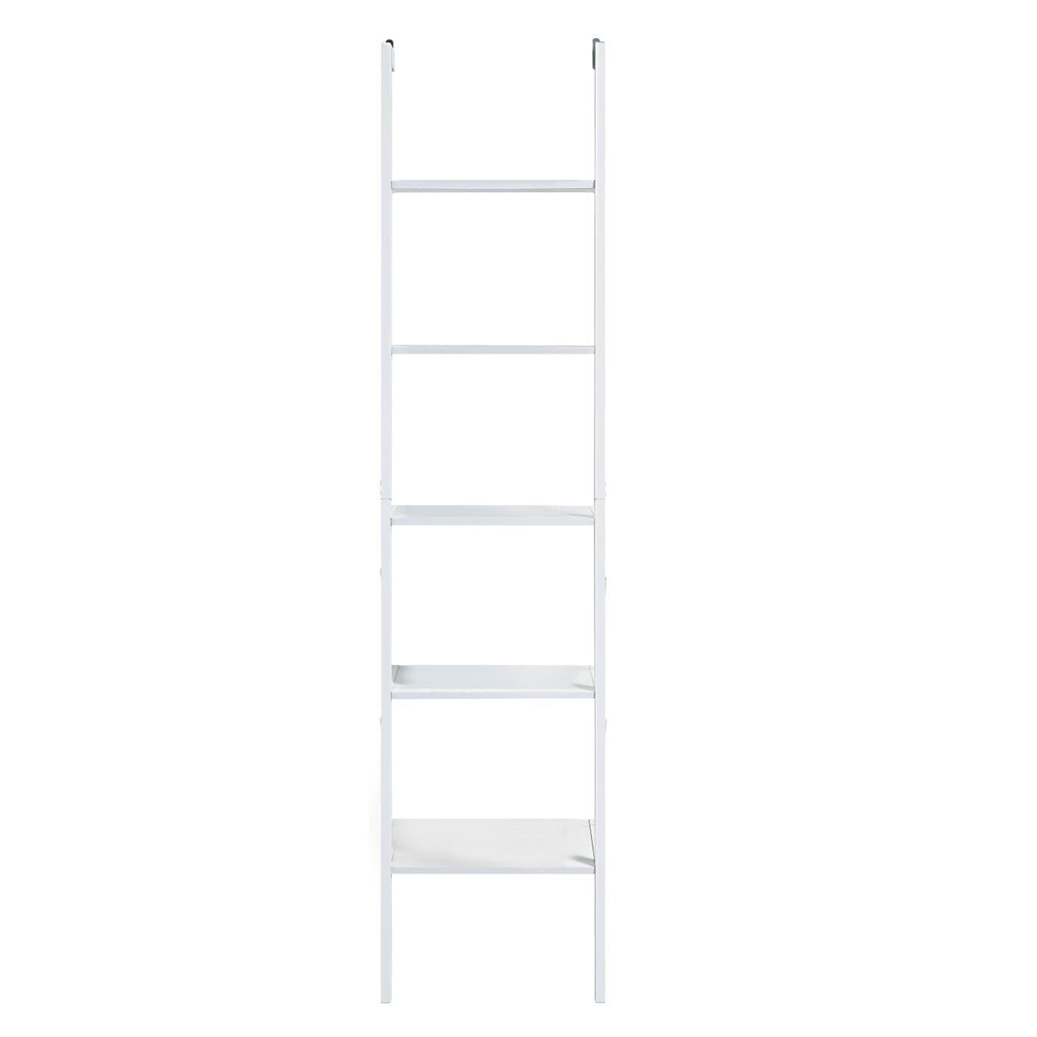 Sarantino Amelia 5-Tier Ladder Shelf in White