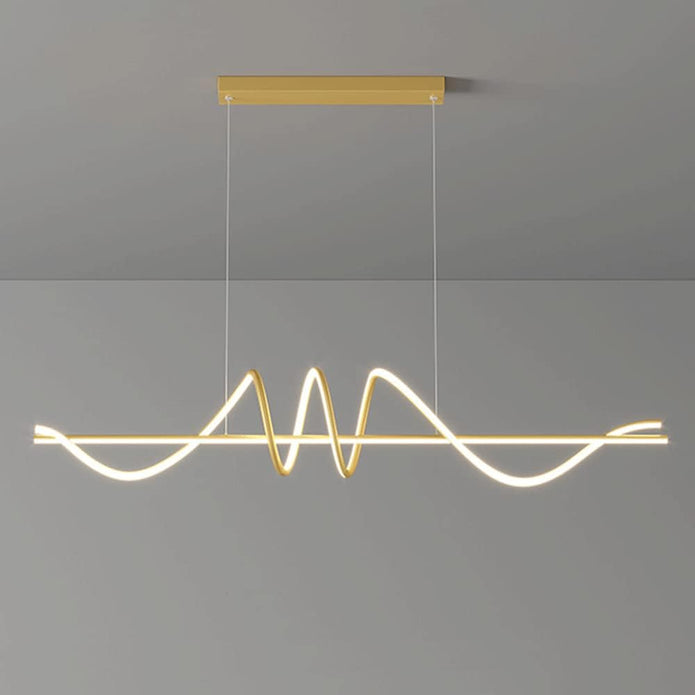 BAMDECOR A202 Modern LED Linear Pendant Lights with Dimmable LED 160cm