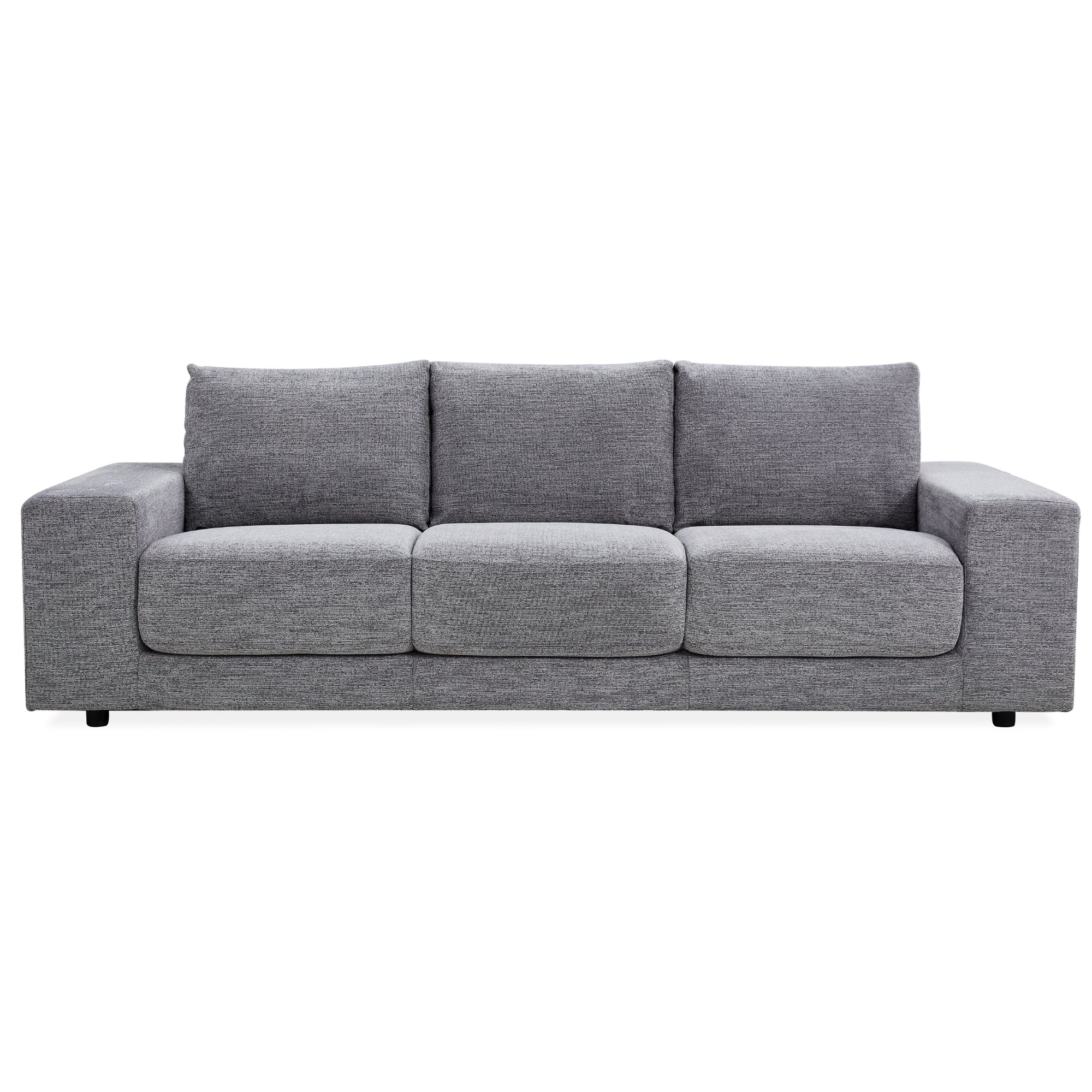 Eliana 4 Seater Sofa Fabric Uplholstered Lounge Couch - Fog