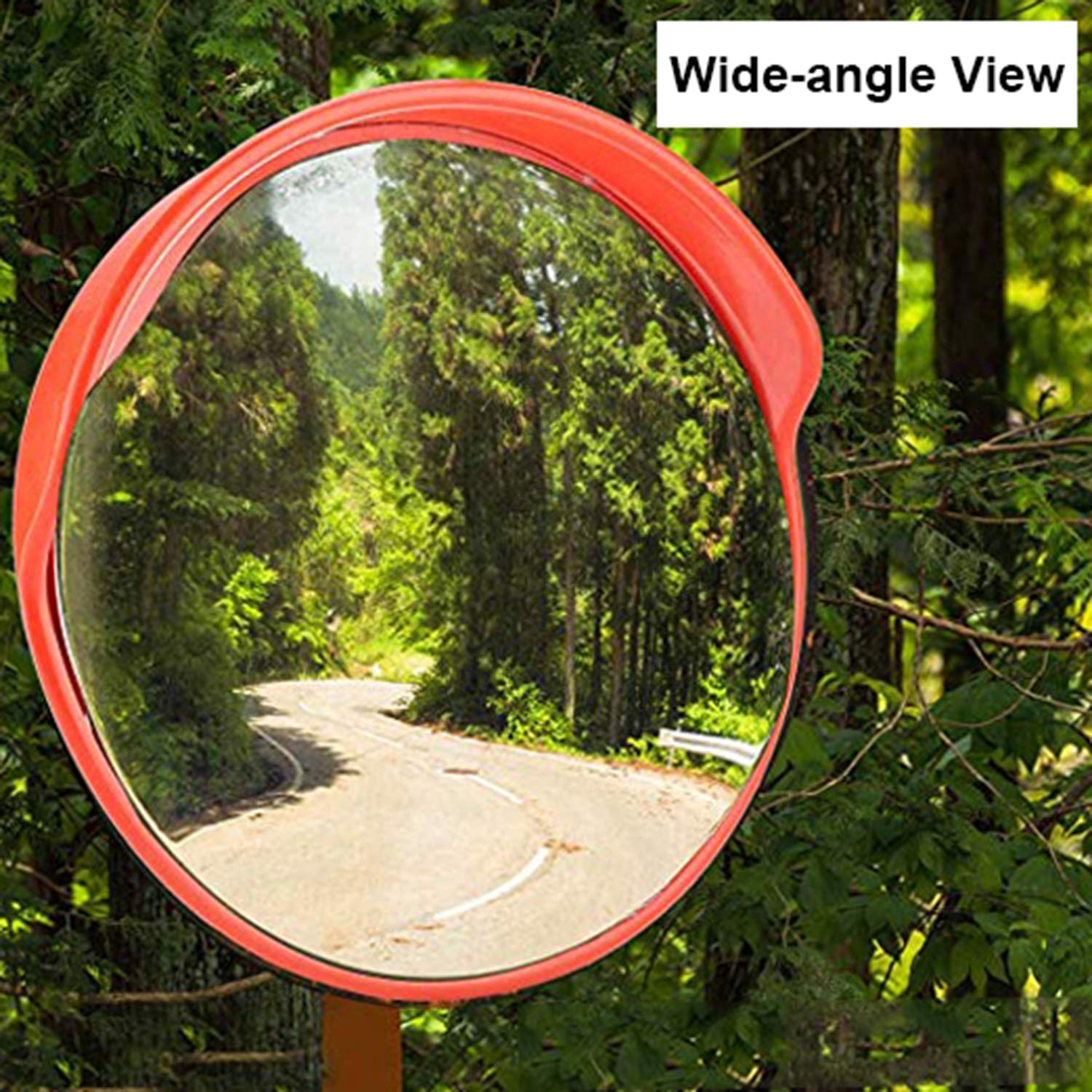 60cm OutdoorTraffic Blind Spots Curved Convex Mirror Wide Angle Driveway Warehouse Security