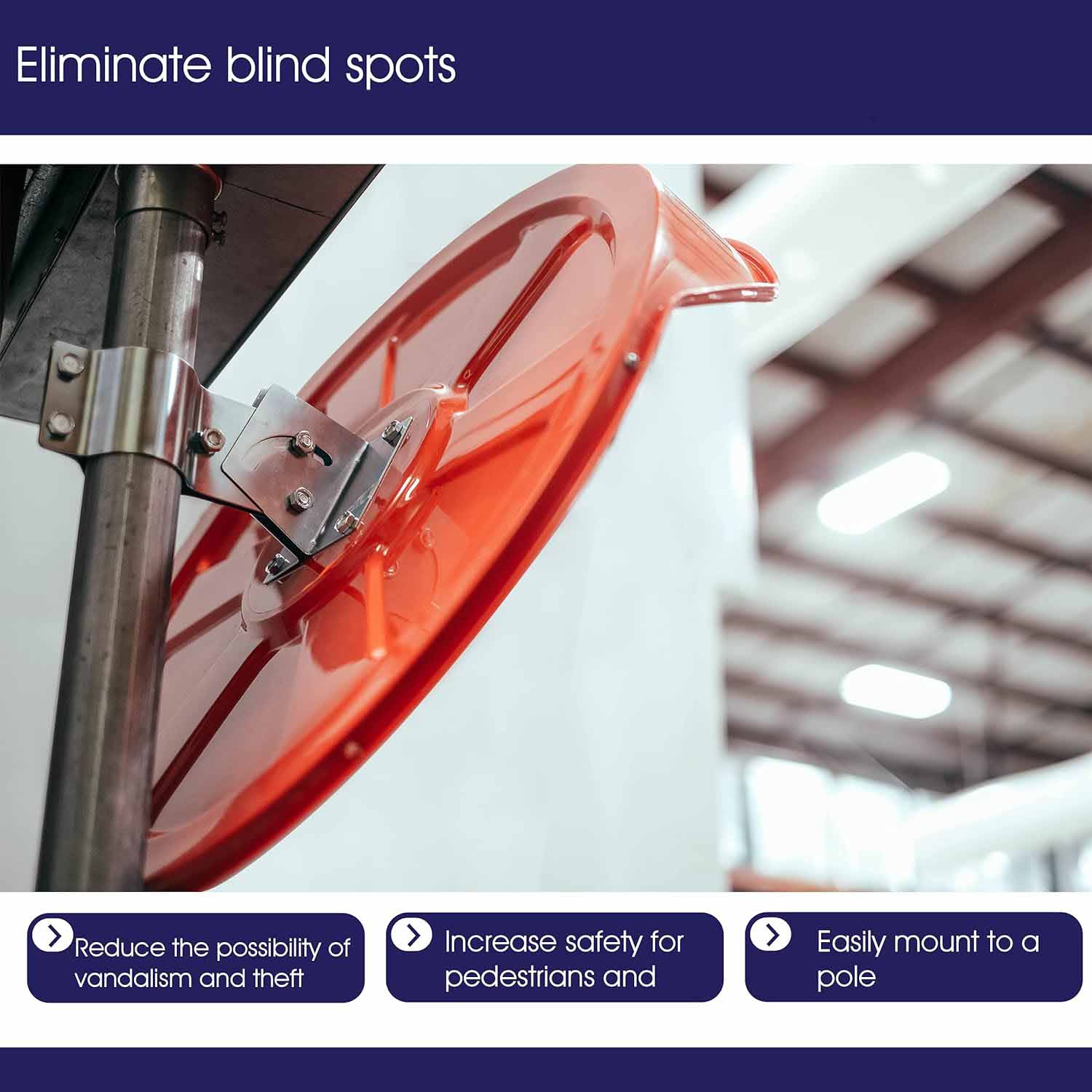 60cm OutdoorTraffic Blind Spots Curved Convex Mirror Wide Angle Driveway Warehouse Security