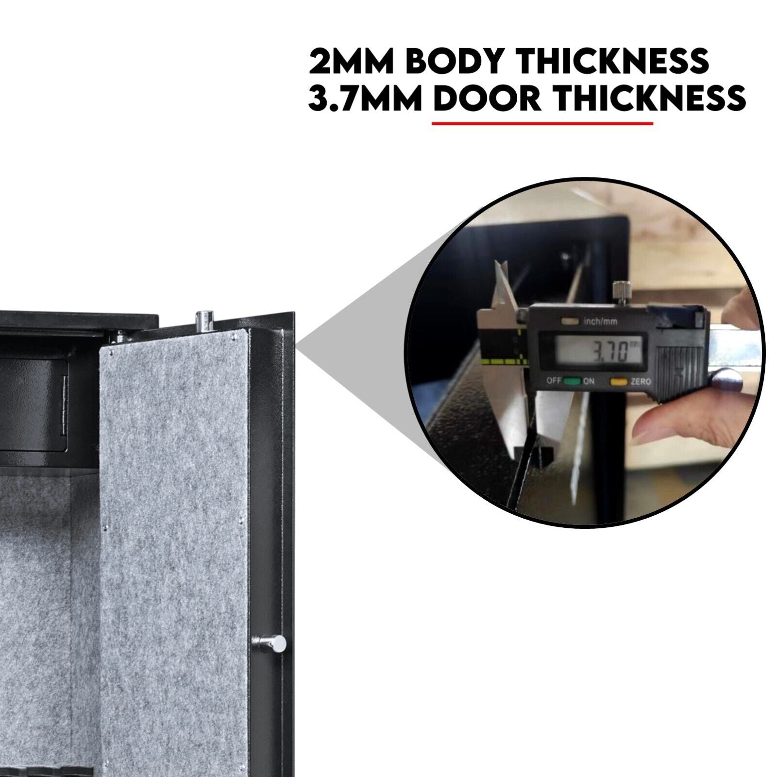 8 Gun Safe Firearm Rifle Storage Lock box Steel Cabinet Heavy Duty Locker