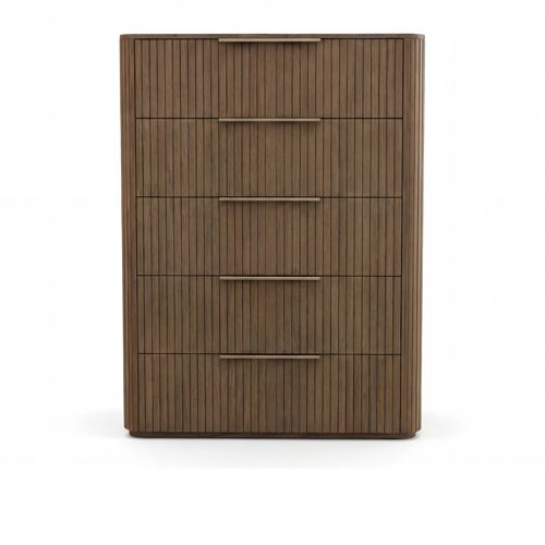 Bedroom Suite 5 Pcs In Oak Colour with Dresser and Tallboy