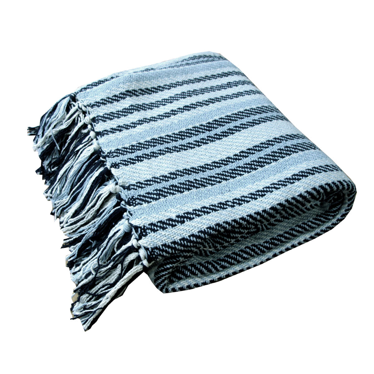 Ngabaan 100% Recycled Cotton Knitted Throw Rug (160cm x 200cm)