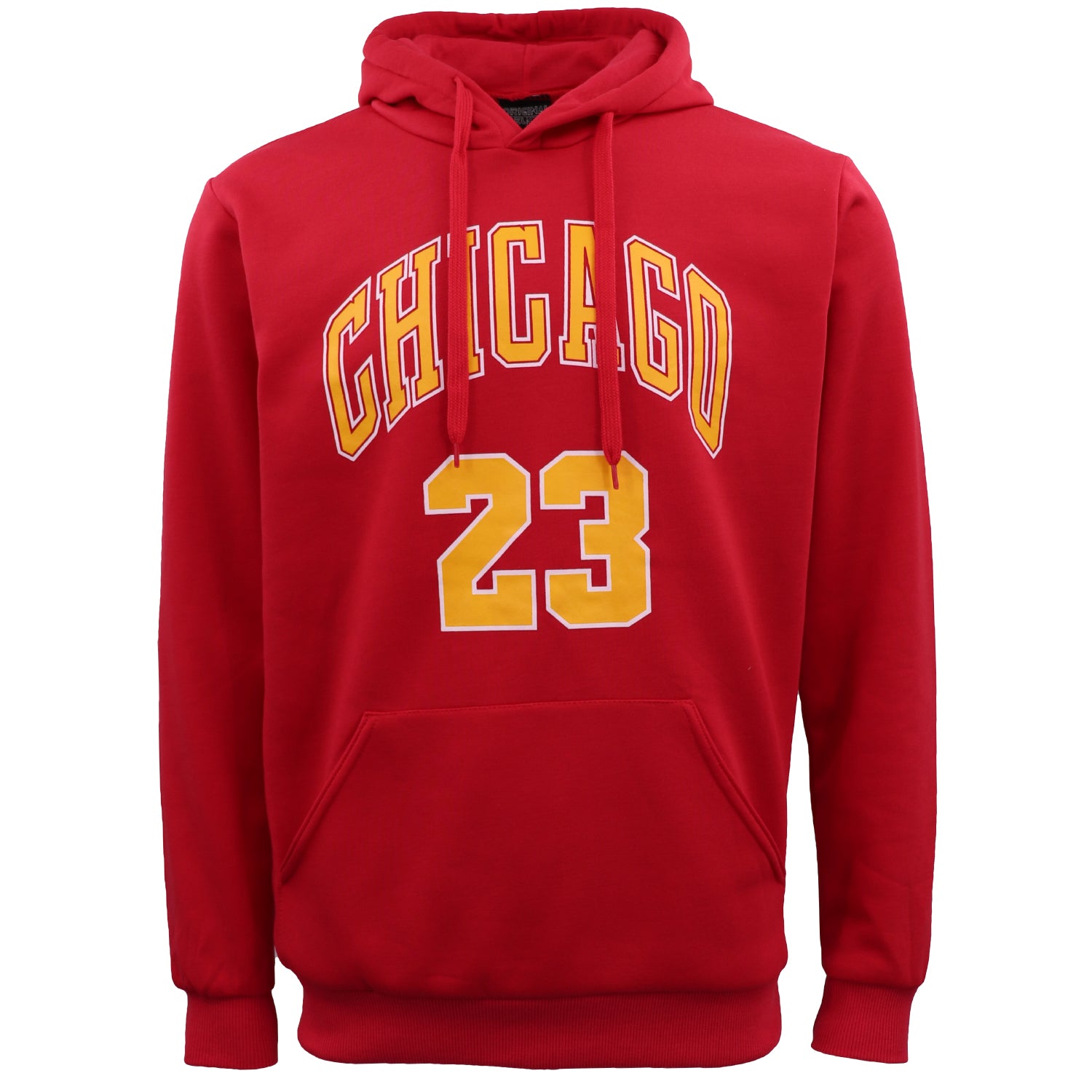 Men's Fleece Pullover Hoodie Jacket Sports Jumper Jersey Chicago Golden State, Red - Chicago 23, 2XL