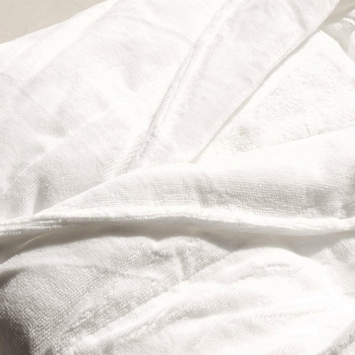 Cotton Kimono Collar Bathrobe Hotel Quality Thick Fleece Towel Embroidered Robe - Velvet