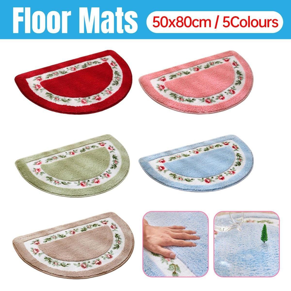 Non Slip Entry Mat Indoor Outdoor Mat Washable Foot Mat Foyer Bedroom - Green