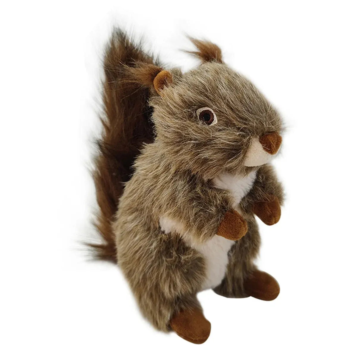 Simulation Squirrel Plush Dog Toy Interactive Squeaky Chew for Puppies