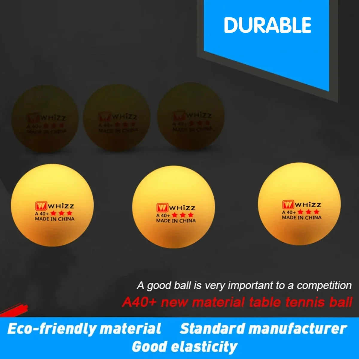 Table Tennis Balls 100pcs 40mm Training Ping Pong Balls High Bounce