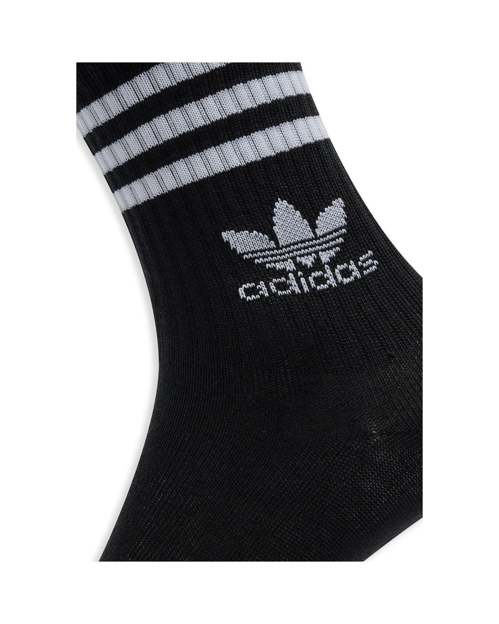 Adidas Men's Black Cotton Sock - 42 IT