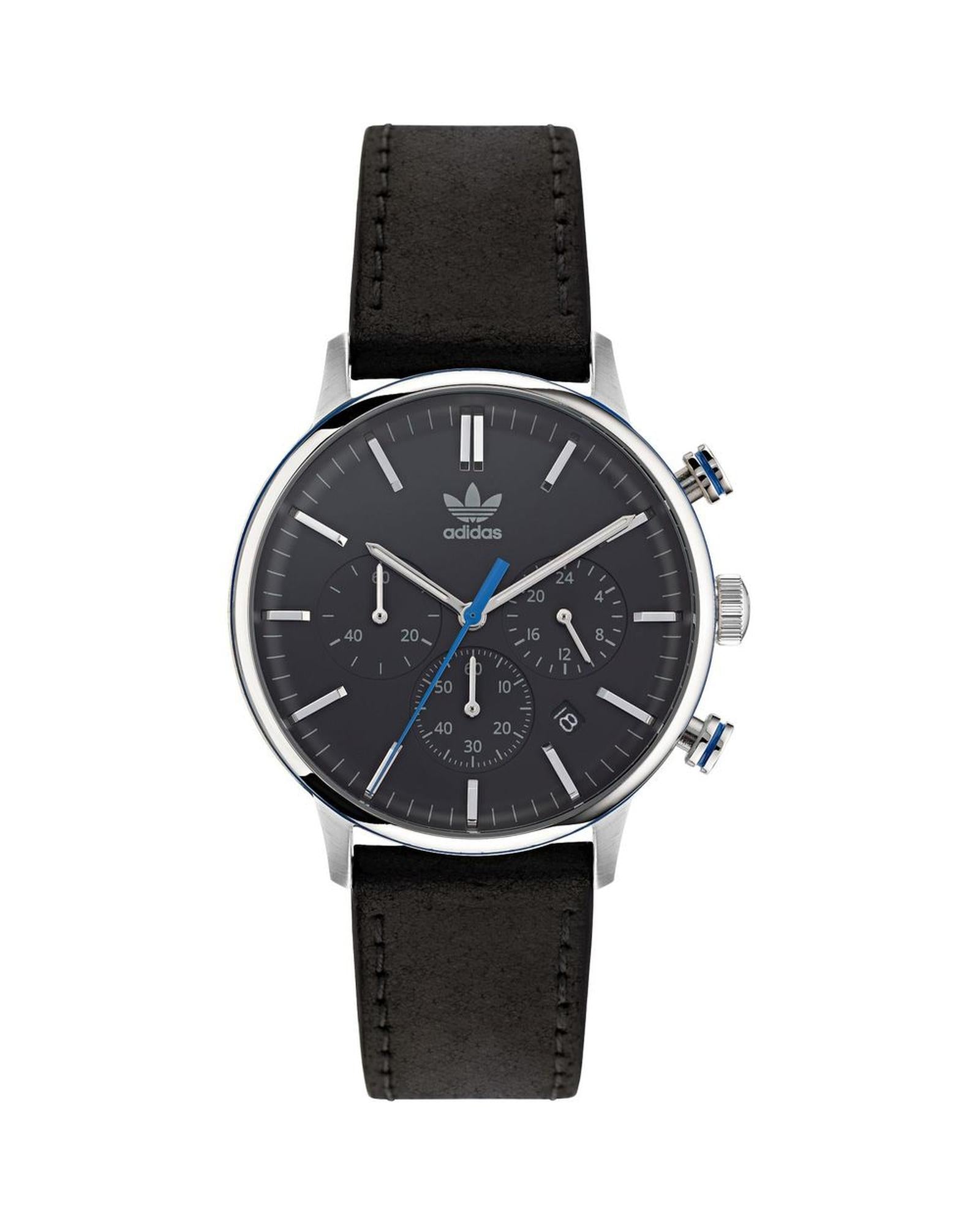 Adidas Men's Black Leather Watch - One Size