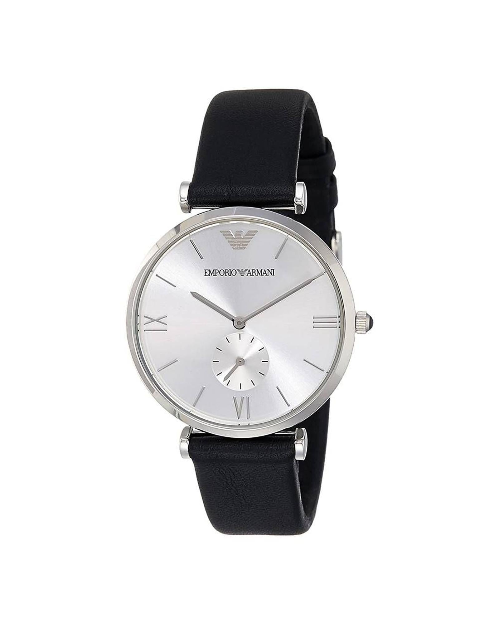 Armani Men's Blue Leather Watch - One Size