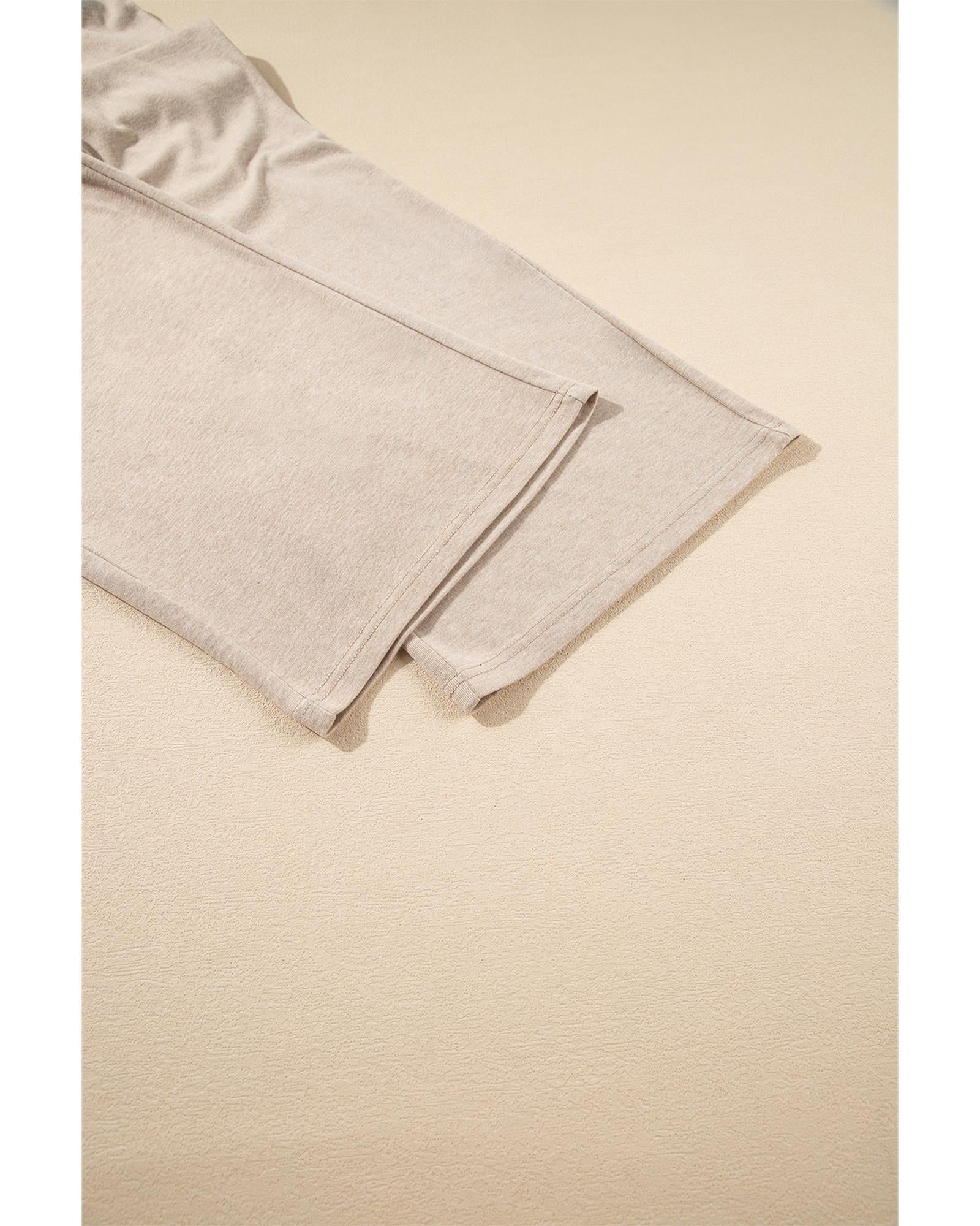 Oatmeal 3-Piece Cozy Knit Lounge Set - XL