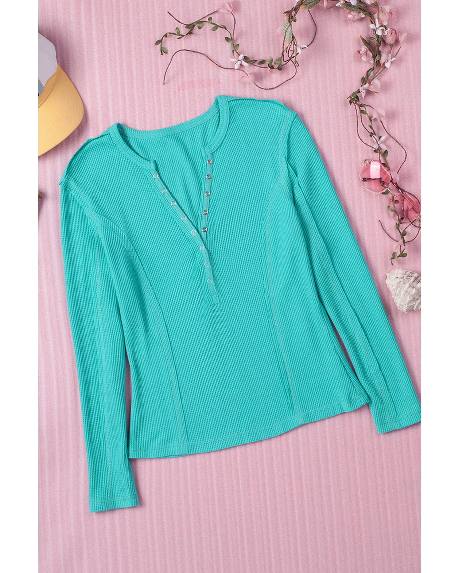 Azura Exchange Ribbed Knit Long Sleeve Top - L