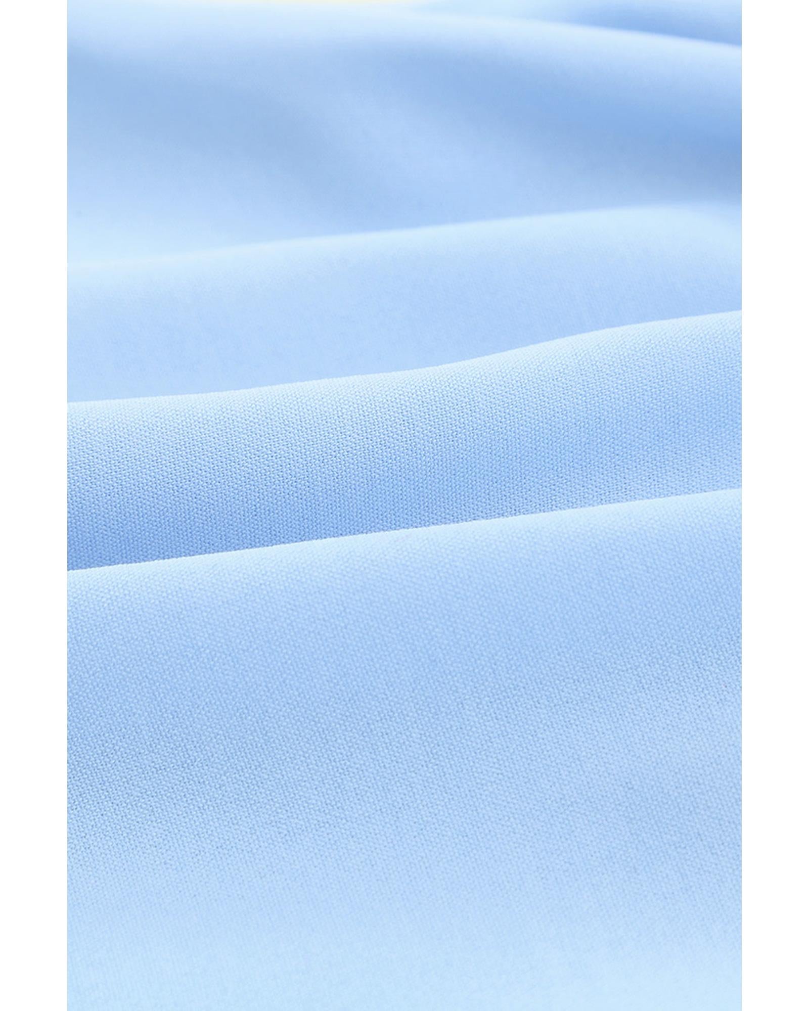 Azura Exchange Lace Splicing V Neck Blouse - L