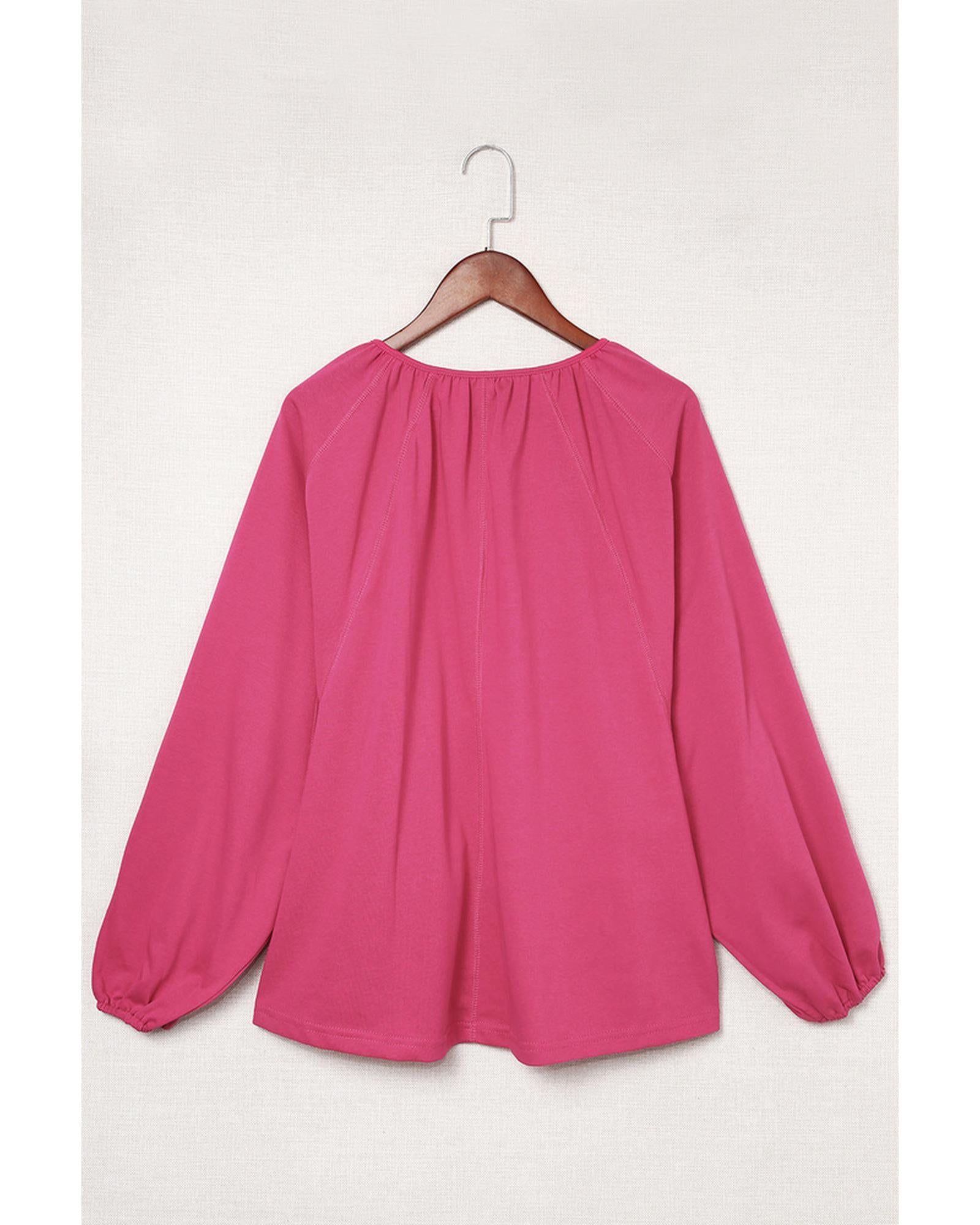 Azura Exchange Split V Neck Dolman Top - M