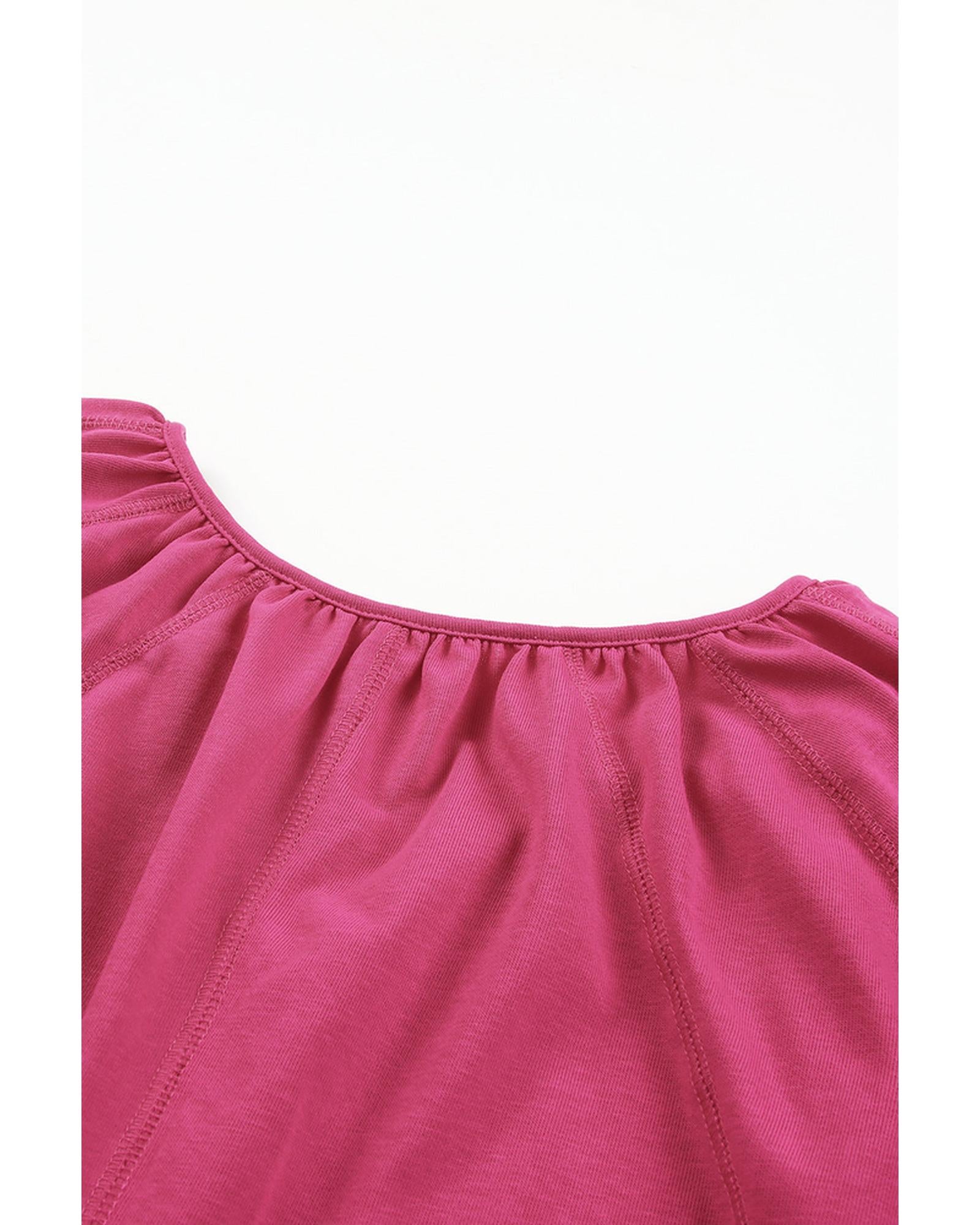 Azura Exchange Split V Neck Dolman Top - M