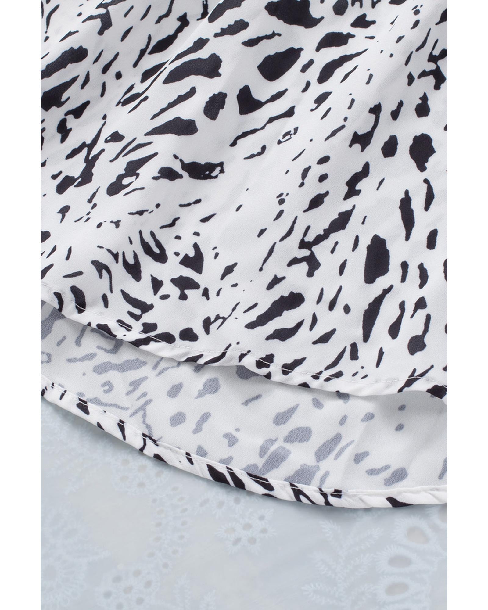 Azura Exchange Frilled Neck Blouse - M