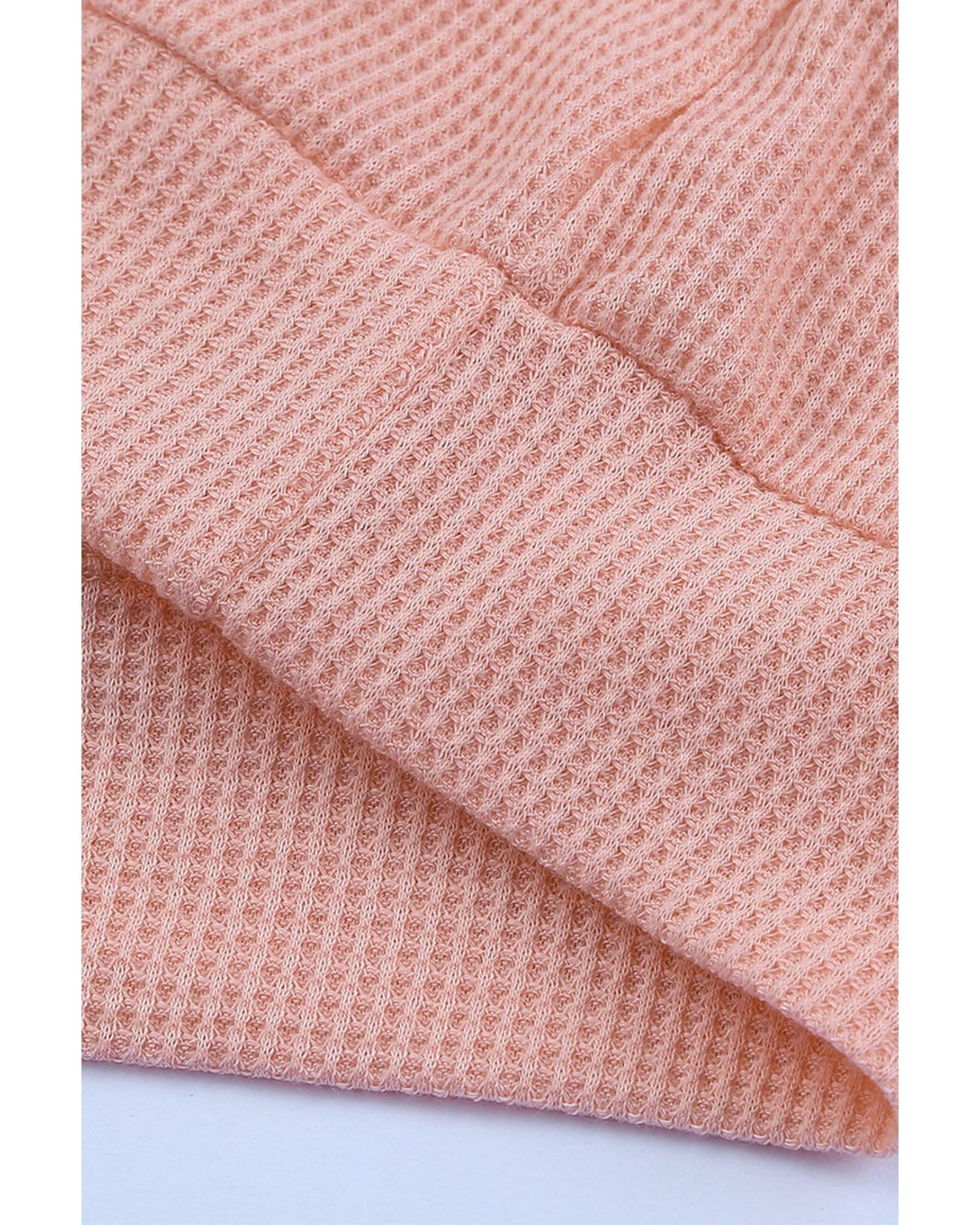 Azura Exchange Waffle Knit Top - L