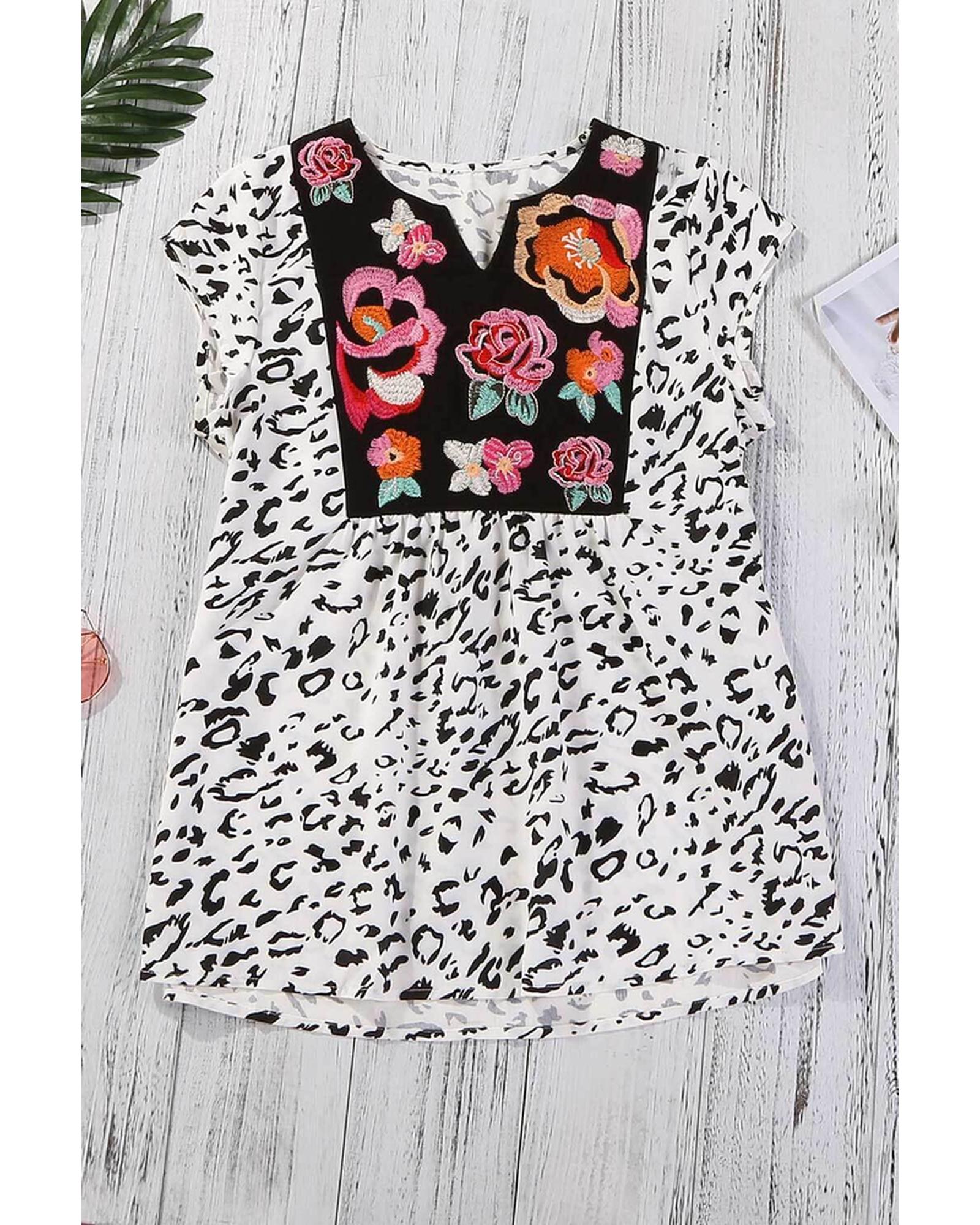 Azura Exchange Embroidered Shift Top - L