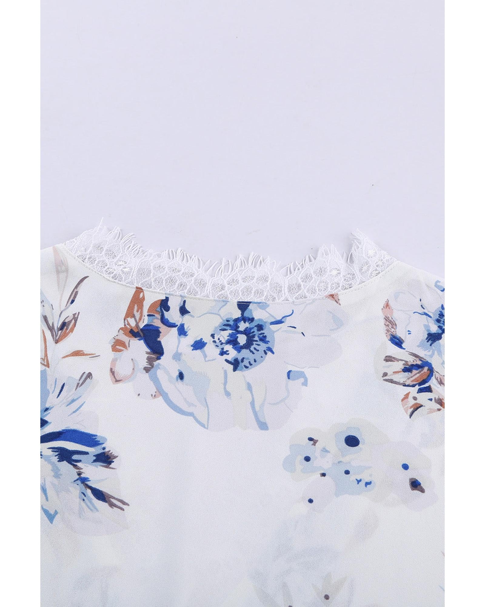 Azura Exchange Scalloped V Neck Short Sleeves Top - 2XL