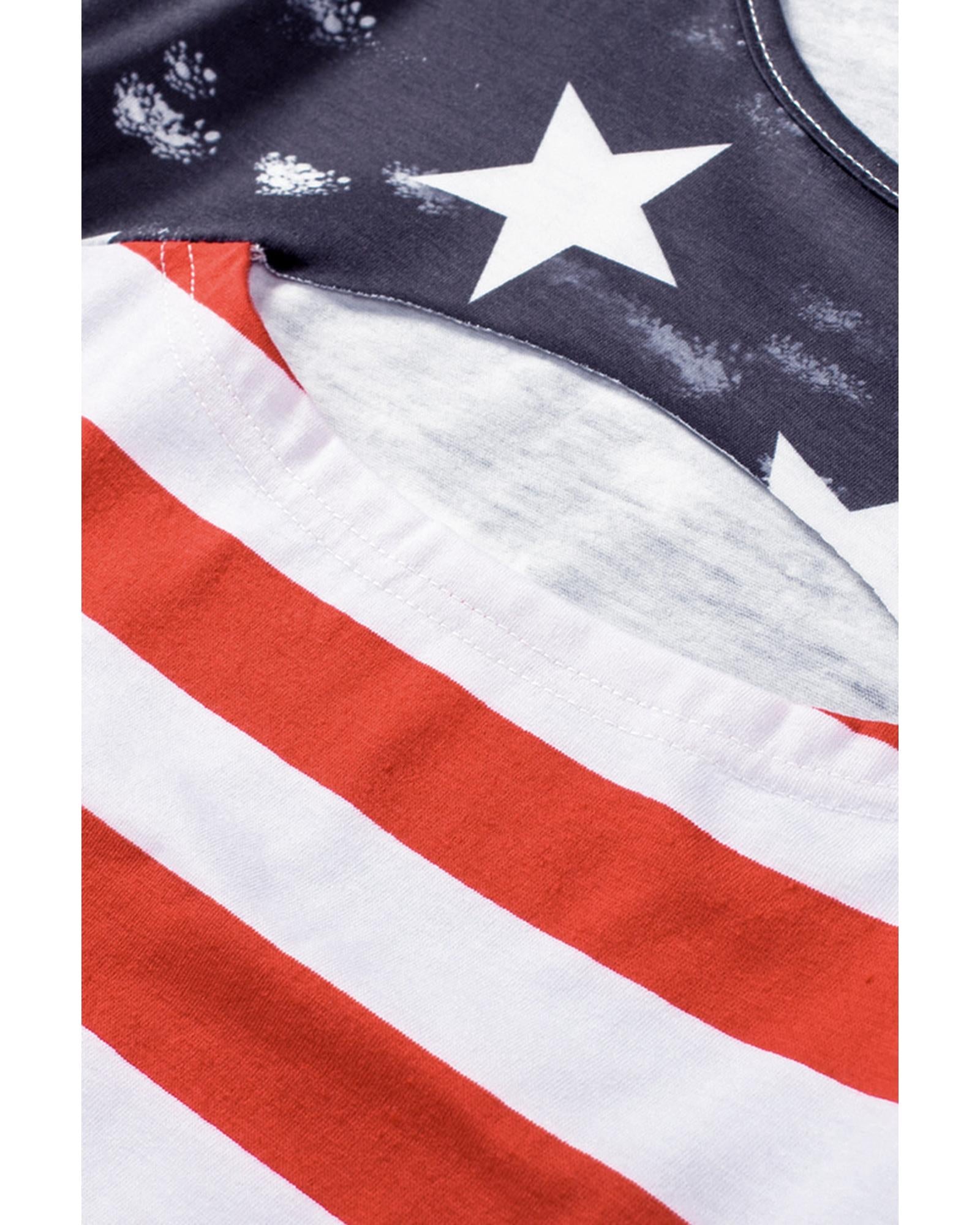 Azura Exchange American Flag Cutout T-Shirt - S