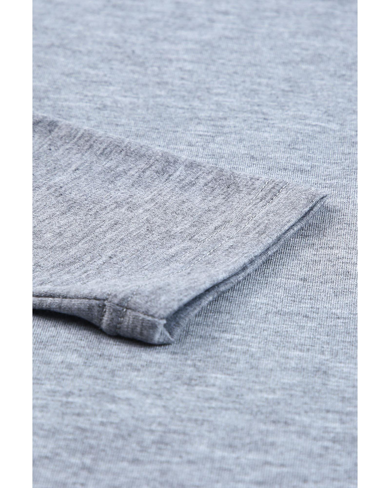 Azura Exchange Stripe Splicing Long Sleeve Top - L