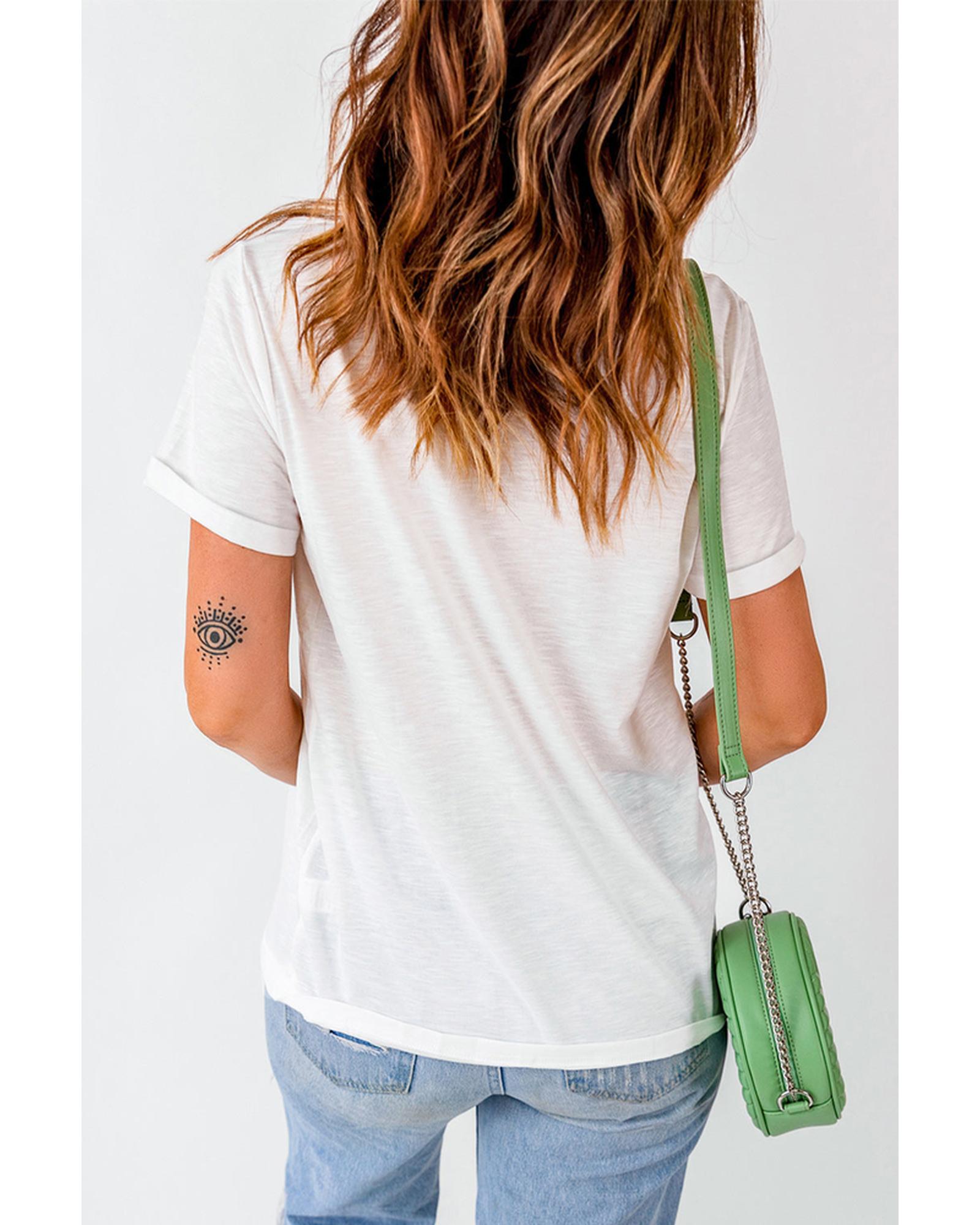 Azura Exchange Star Graphic Print Short Sleeve T-Shirt - L