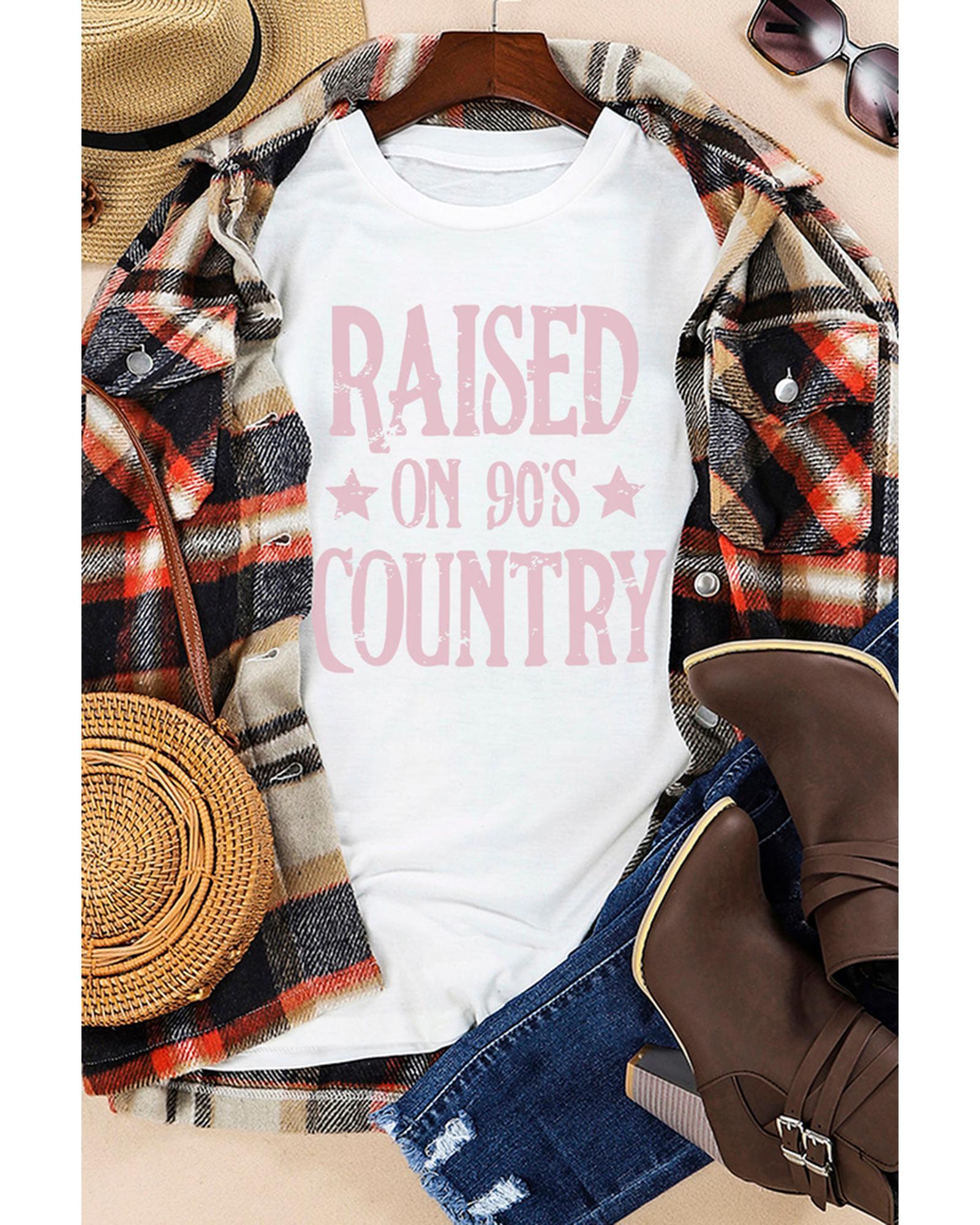 Azura Exchange 90s Country Letter Graphic Tee - M