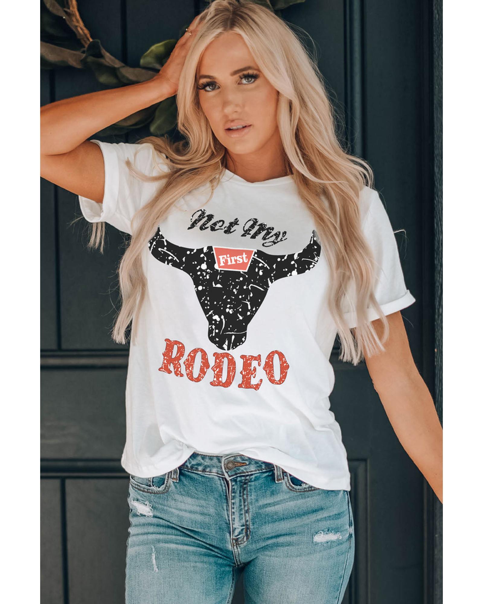 Azura Exchange Not My Rodeo Bull Graphic T-Shirt - L
