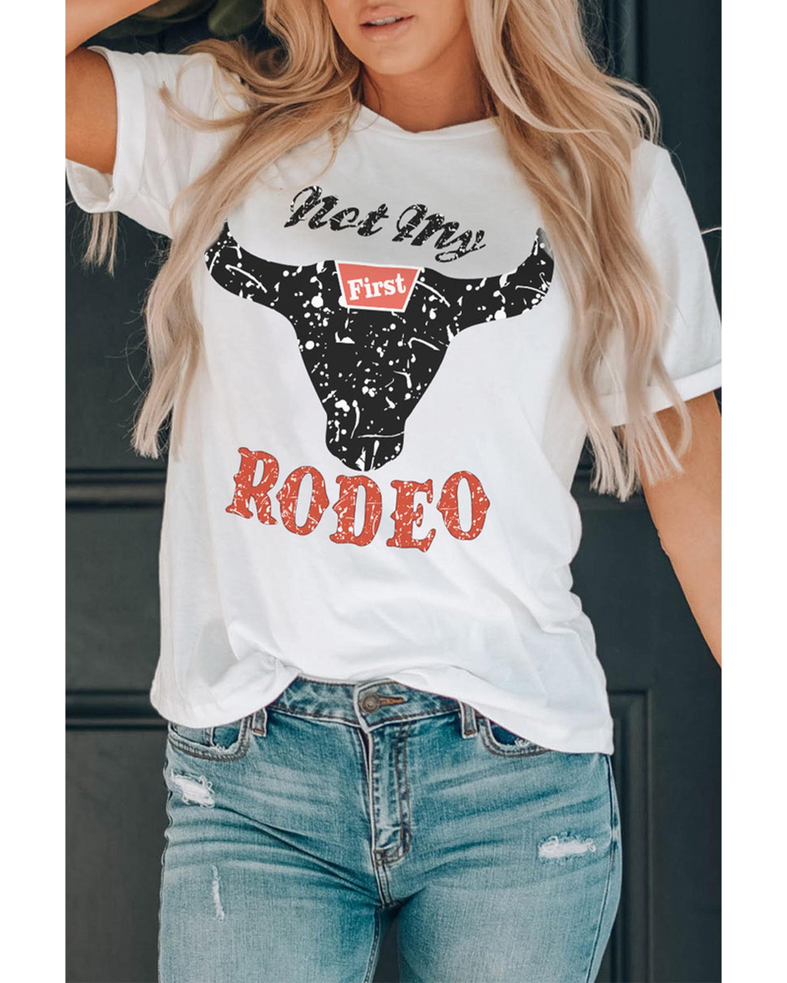 Azura Exchange Not My Rodeo Bull Graphic T-Shirt - S