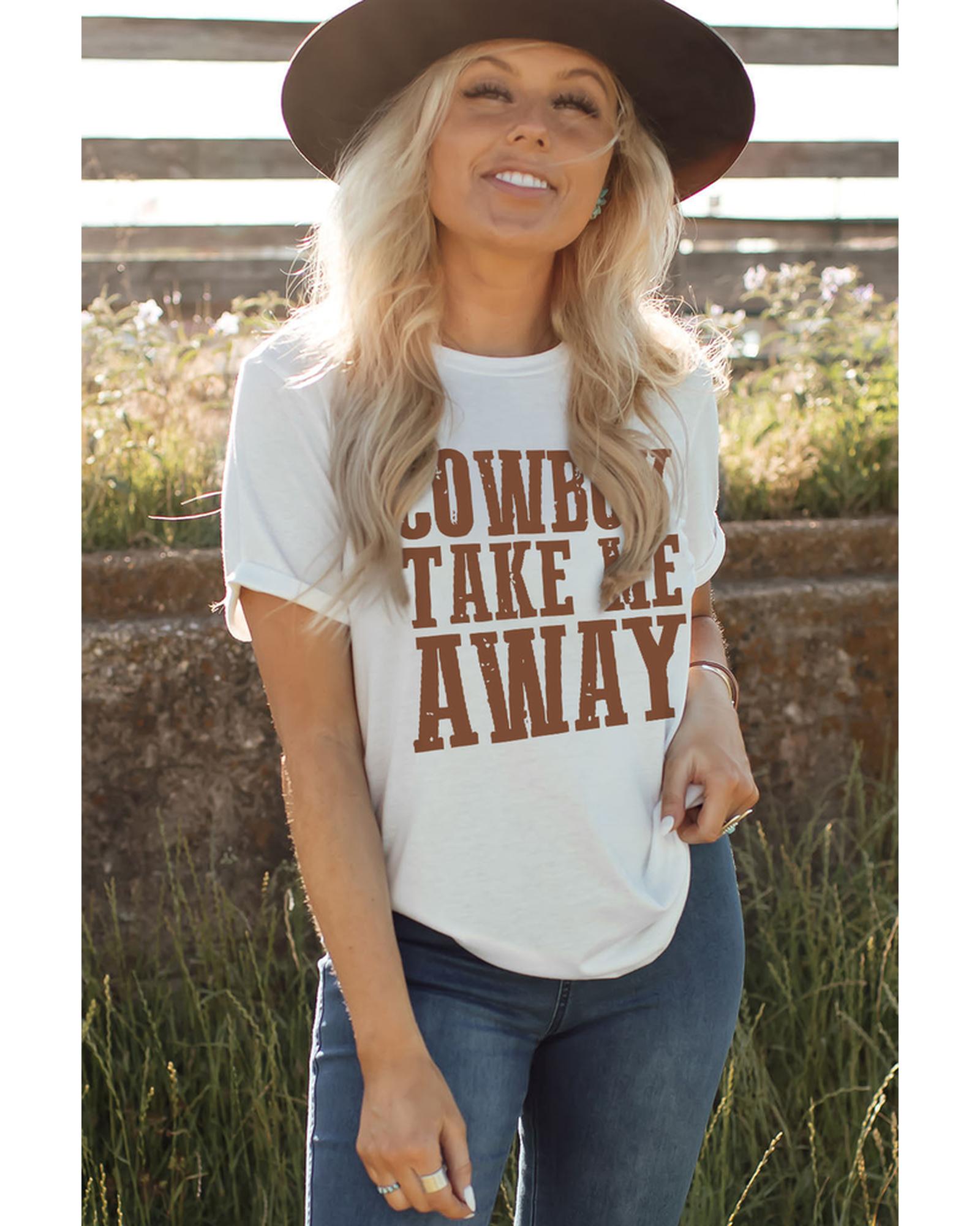 Azura Exchange Cowboy Take Me Away T-Shirt - S