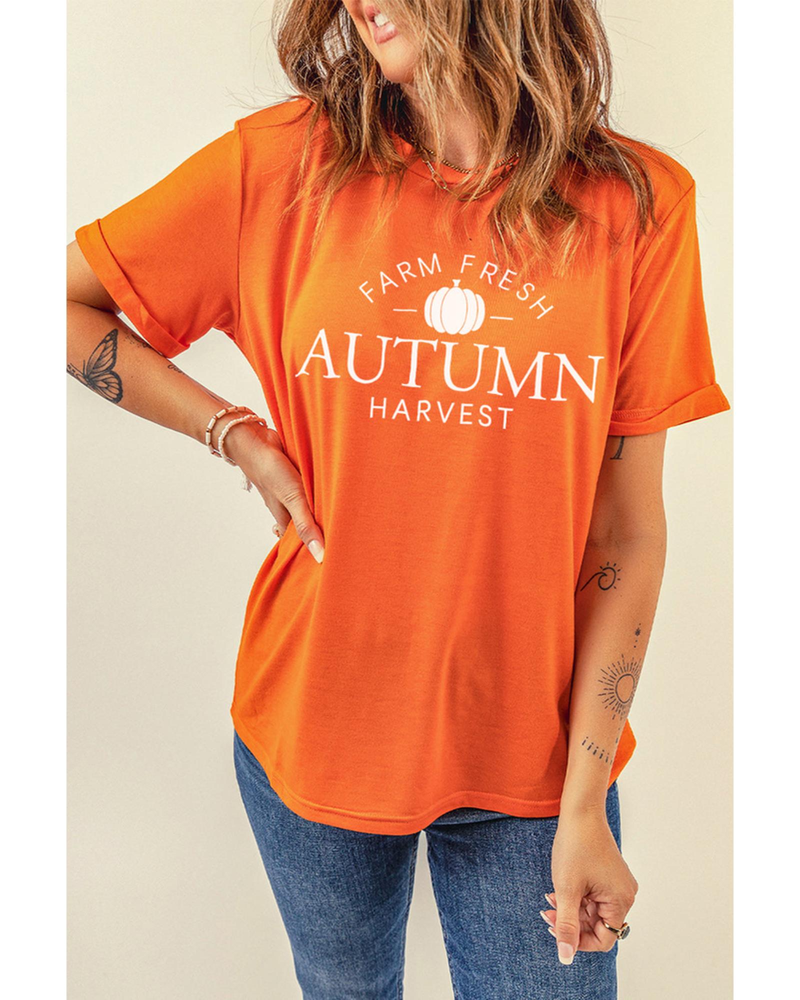 Azura Exchange Autumn Harvest Short Sleeve T-Shirt - M