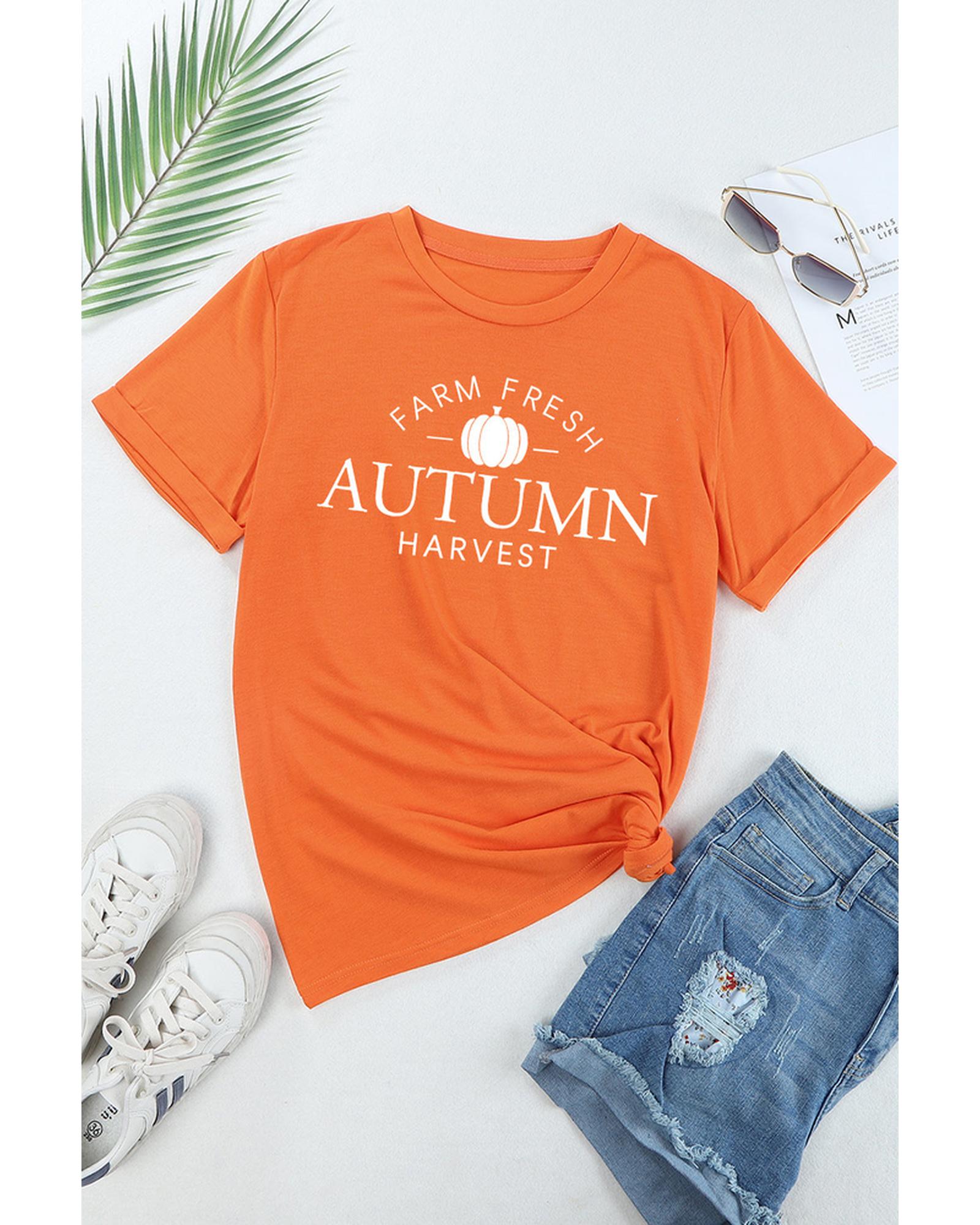 Azura Exchange Autumn Harvest Short Sleeve T-Shirt - M