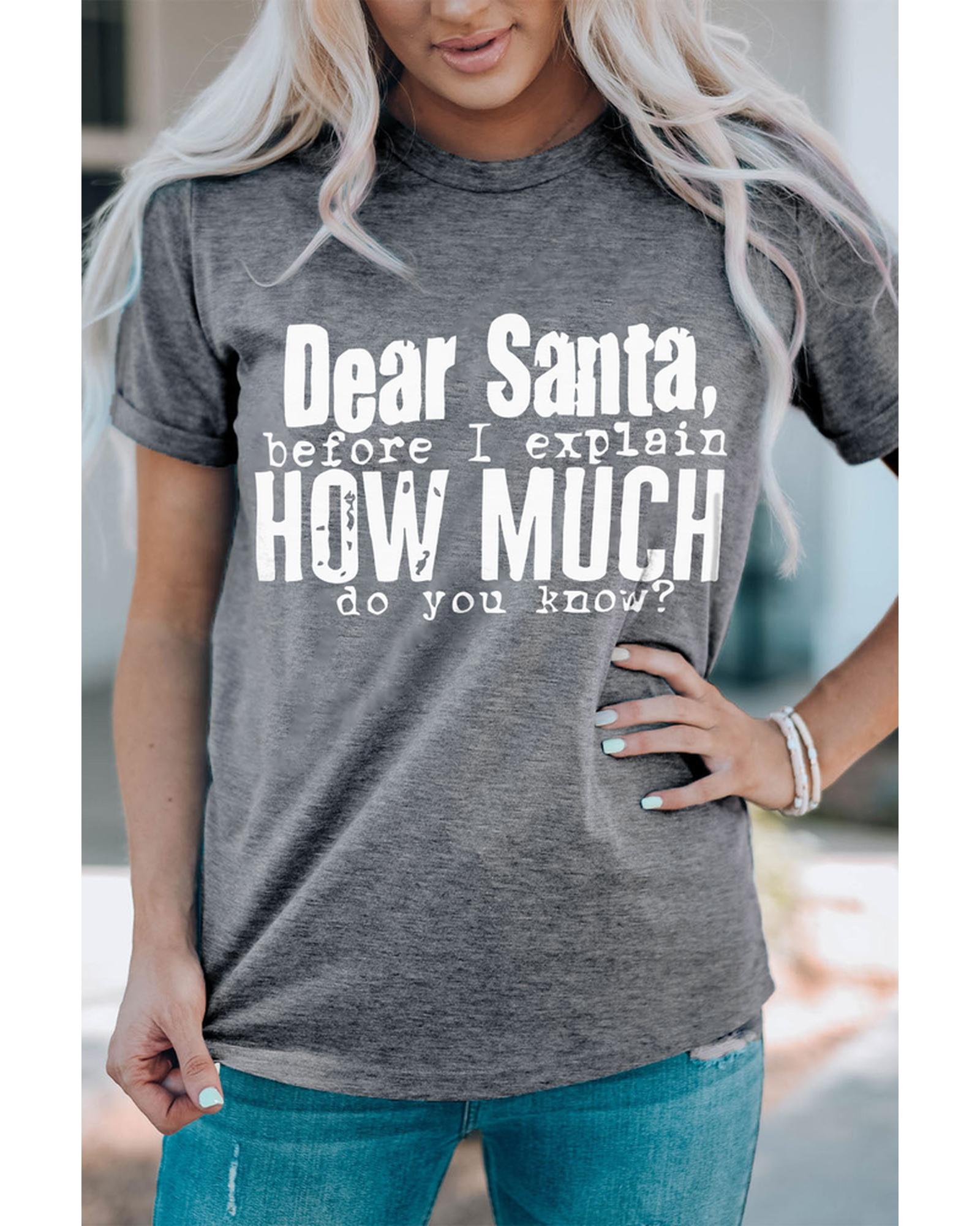 Azura Exchange Christmas Funny Saying Print T-Shirt - L