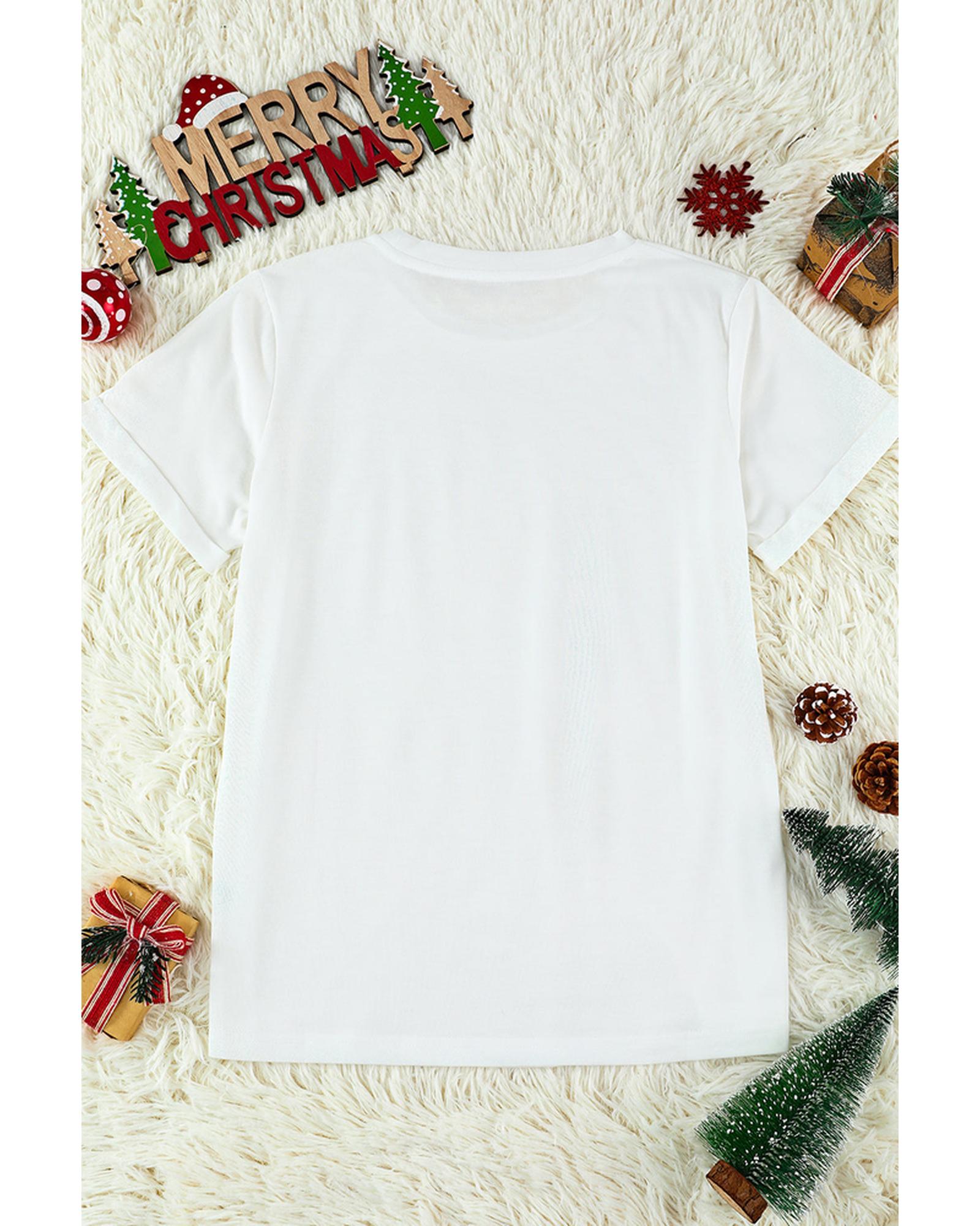 Azura Exchange Merry Graphic Print T-Shirt - L