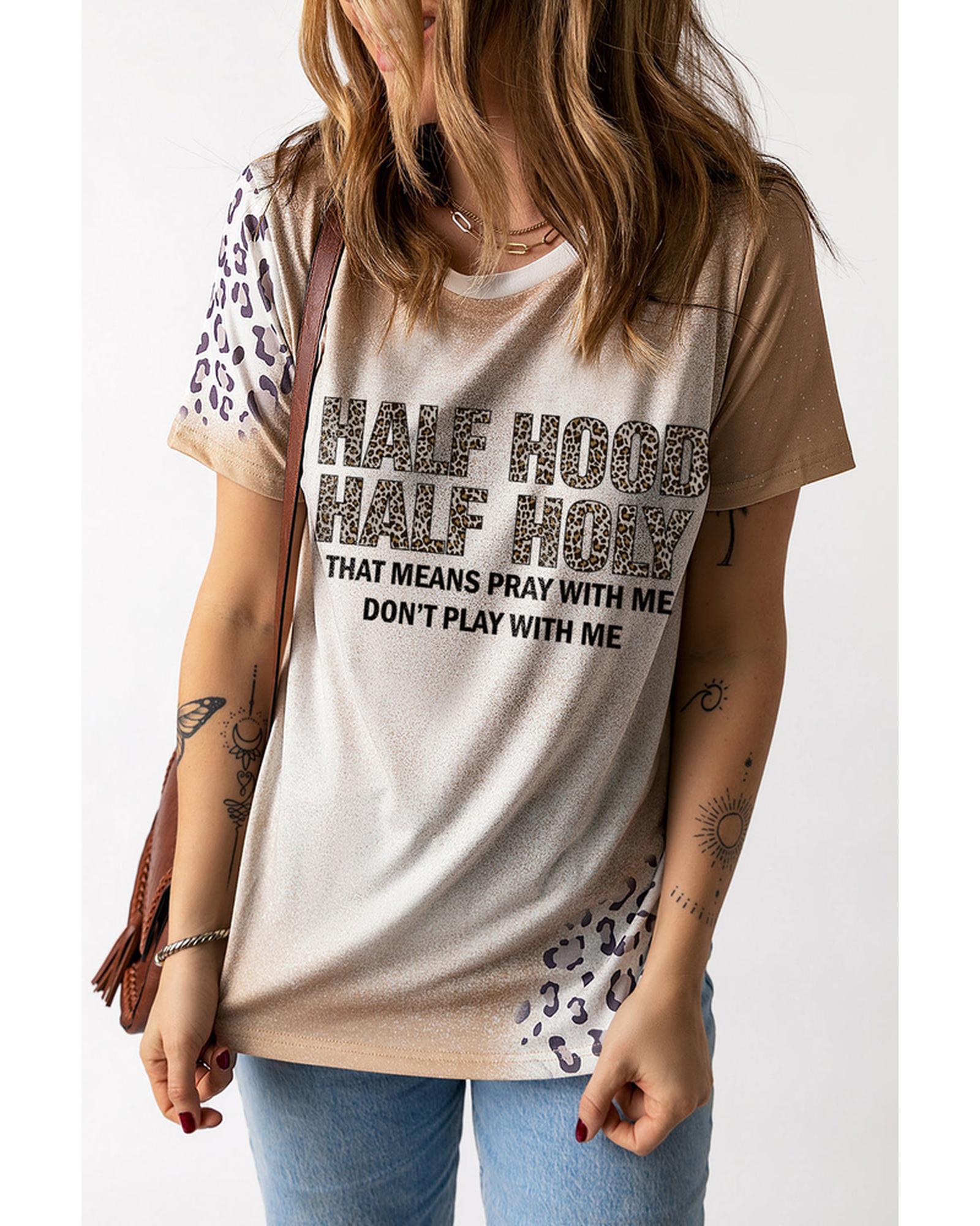 Azura Exchange Leopard Short Sleeve T Shirt - S