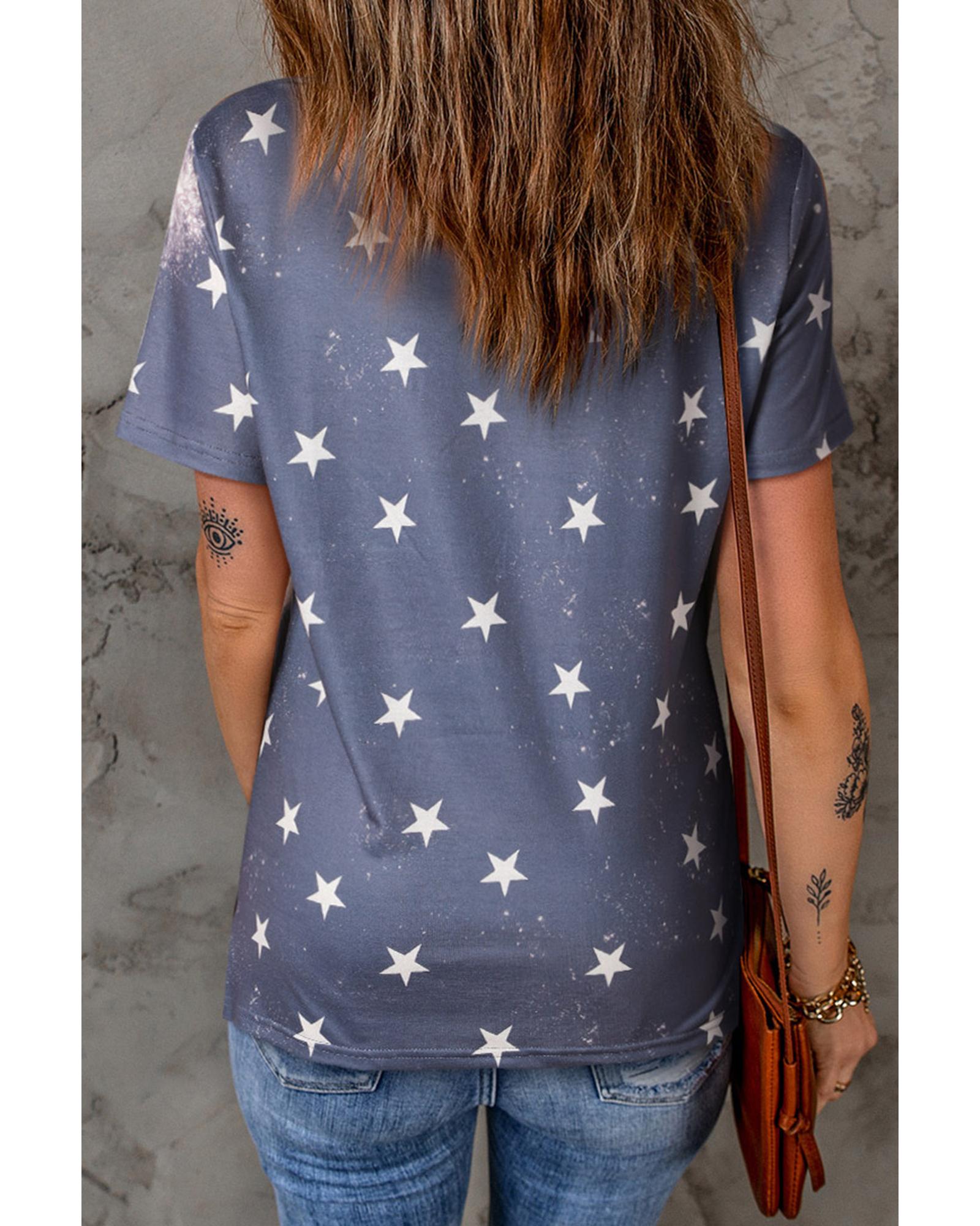 Azura Exchange Bleached Star Tee - S