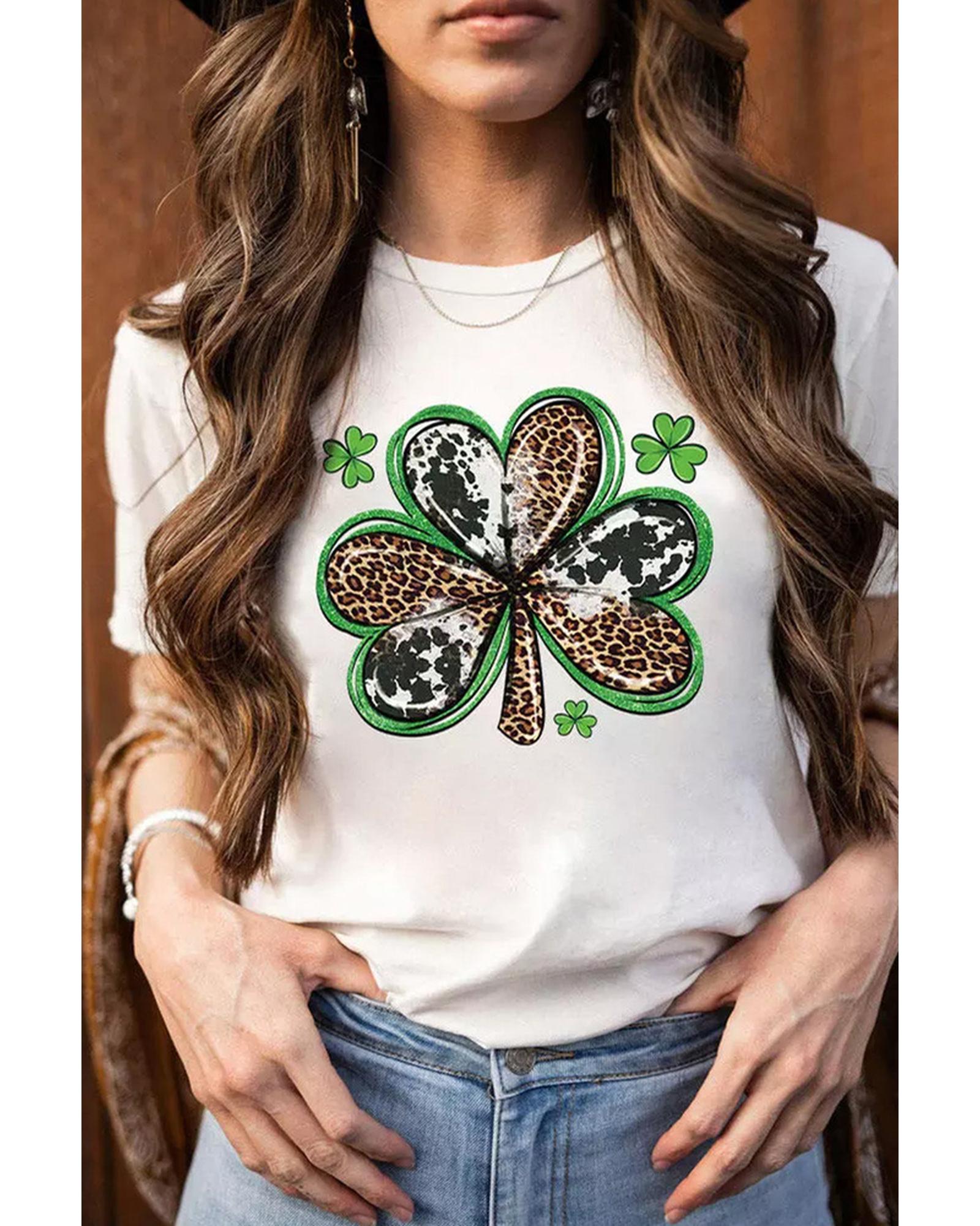 Azura Exchange Clover Graphic T-shirt - S