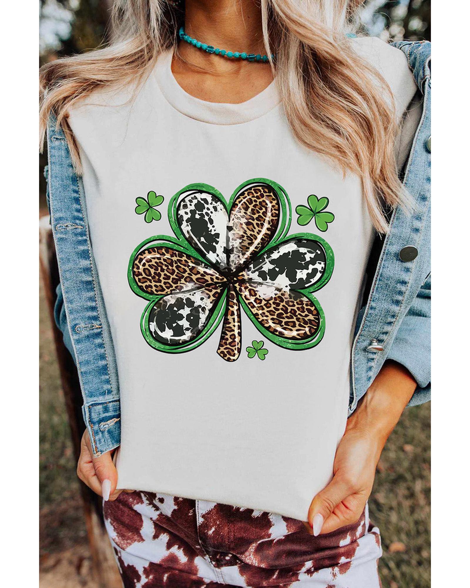 Azura Exchange Clover Graphic T-shirt - S