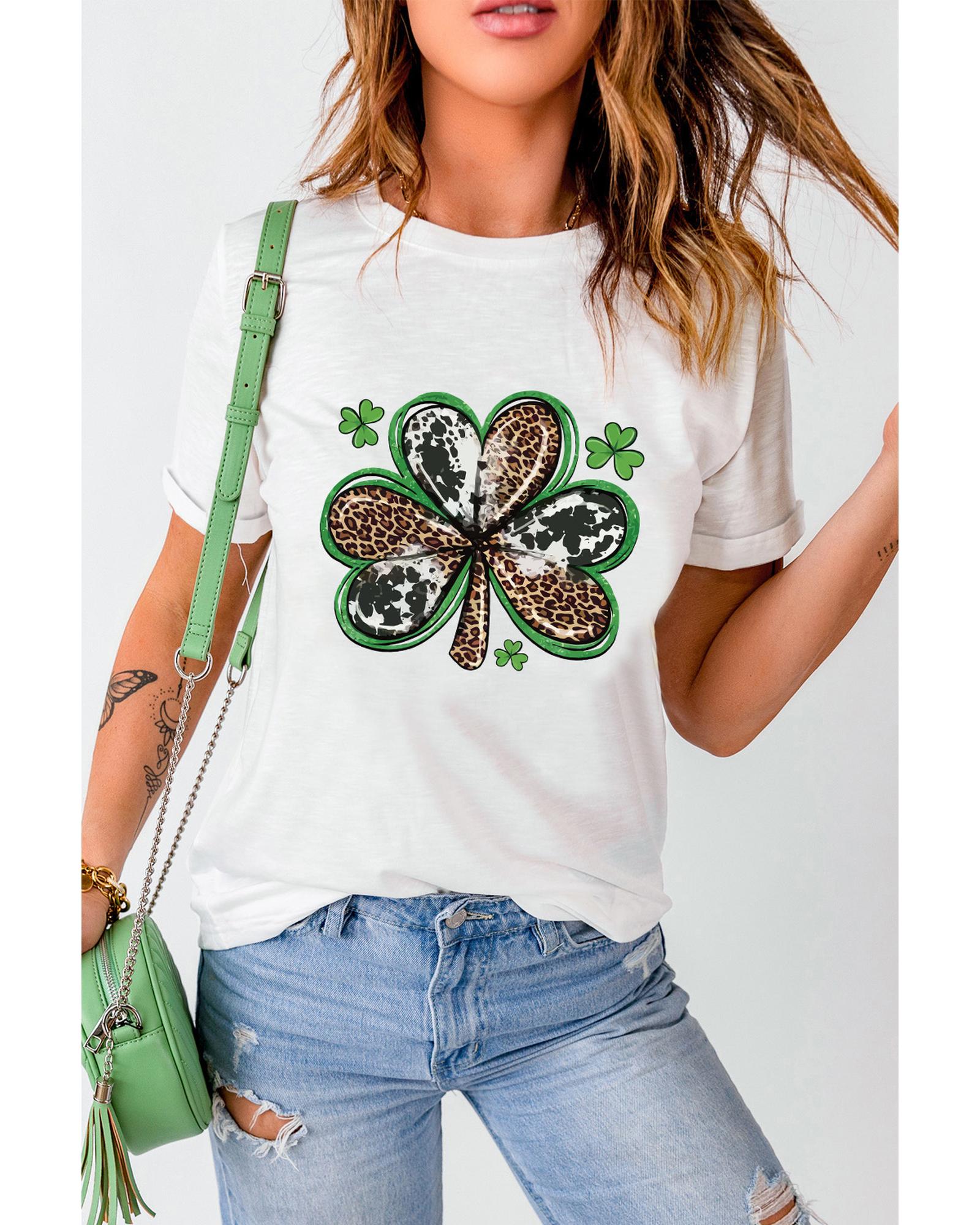 Azura Exchange Clover Graphic T-shirt - S