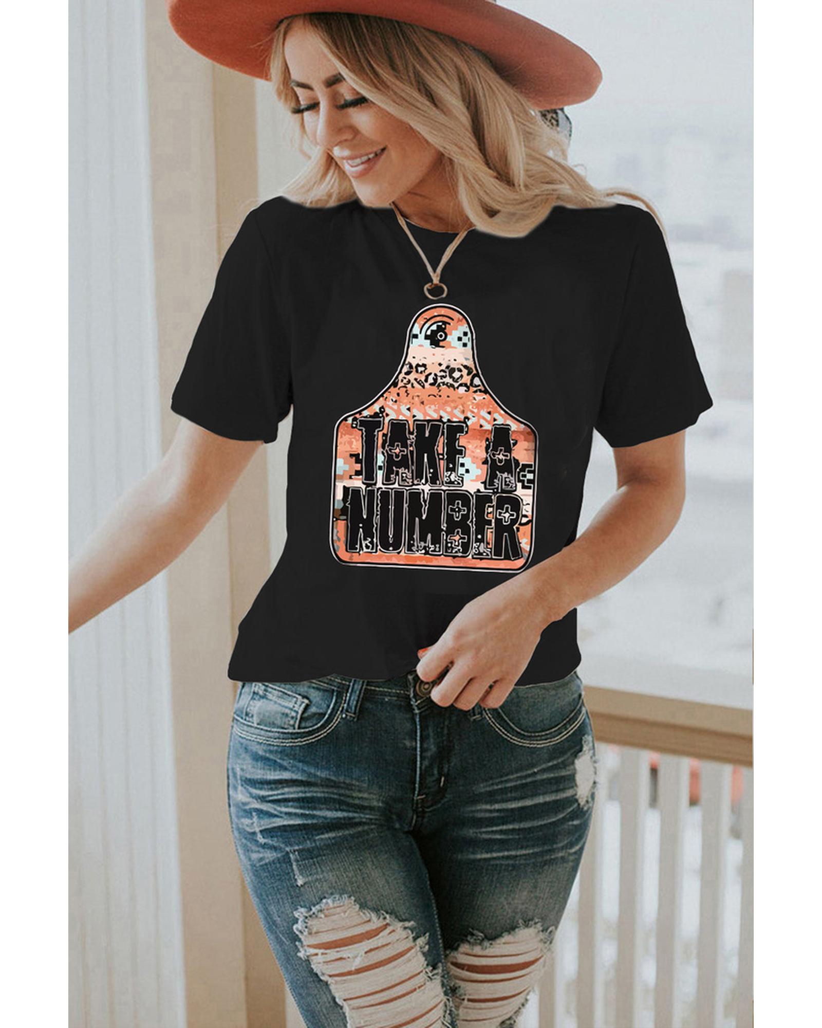 Azura Exchange Graphic Crew Neck Tee - M