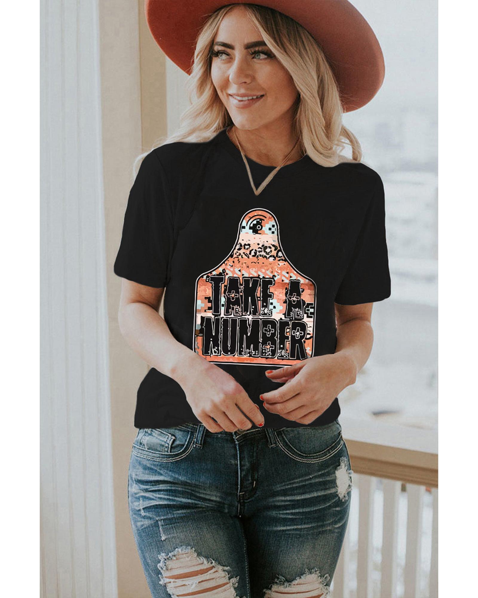 Azura Exchange Graphic Crew Neck Tee - S