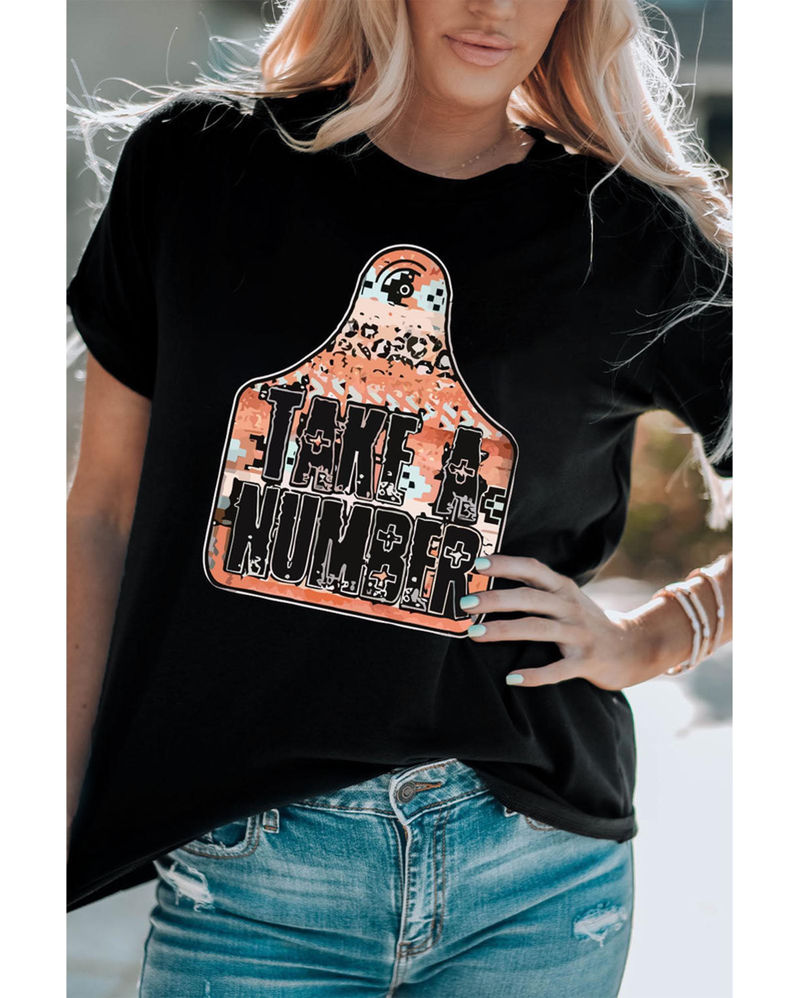 Azura Exchange Graphic Crew Neck Tee - S