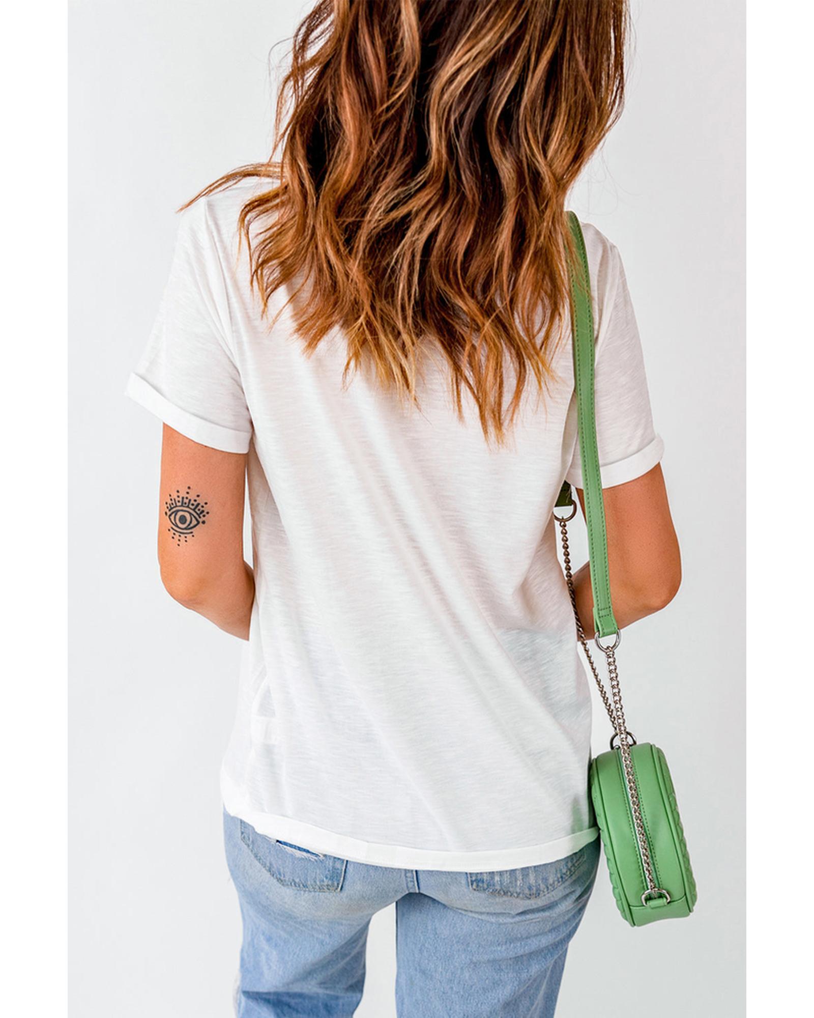 Azura Exchange FEARLESS STRONG ENOUGH BRAVE Graphic Tee - M